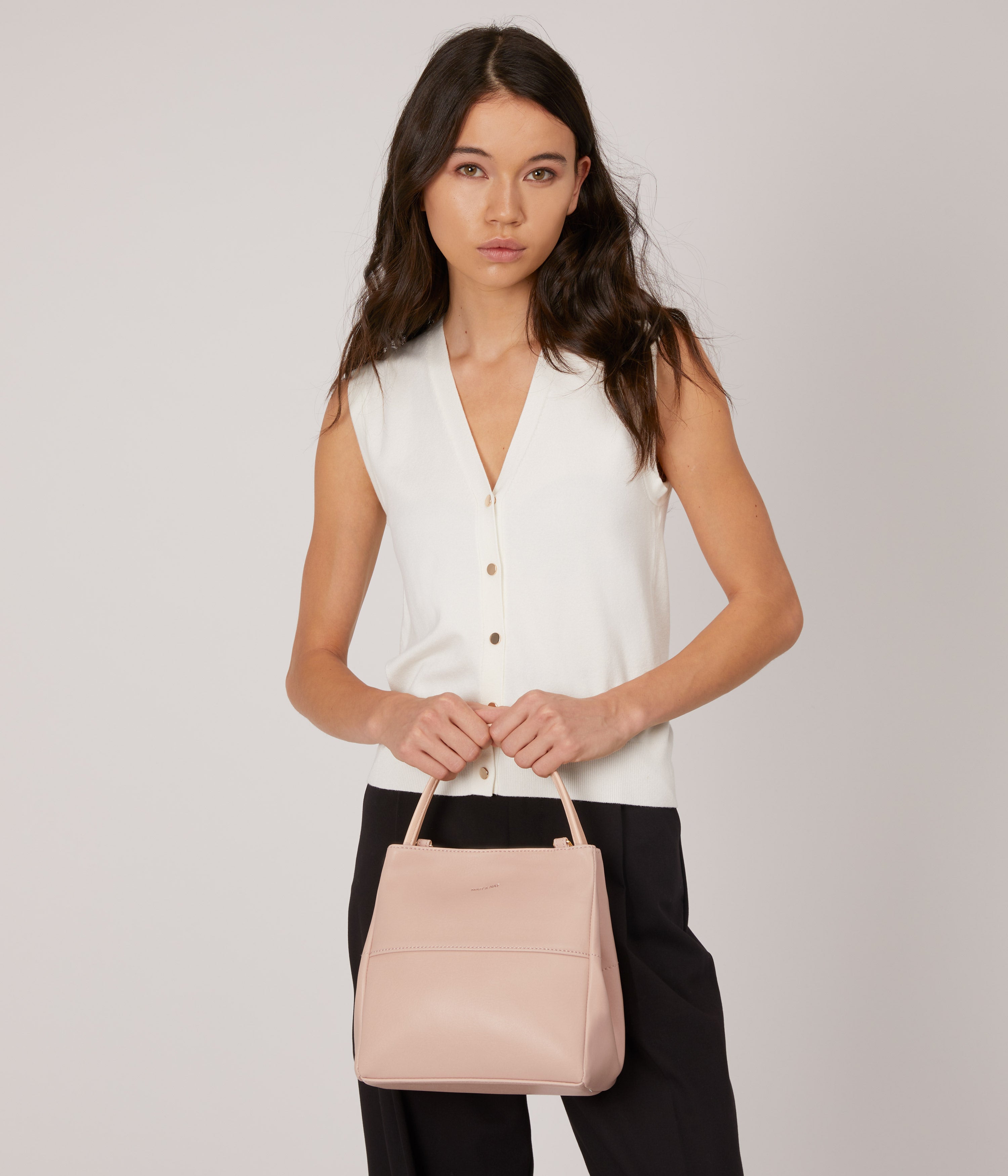 Matt & Nat Vintage WILLASM Shopper Schwarz vegane Handtasche