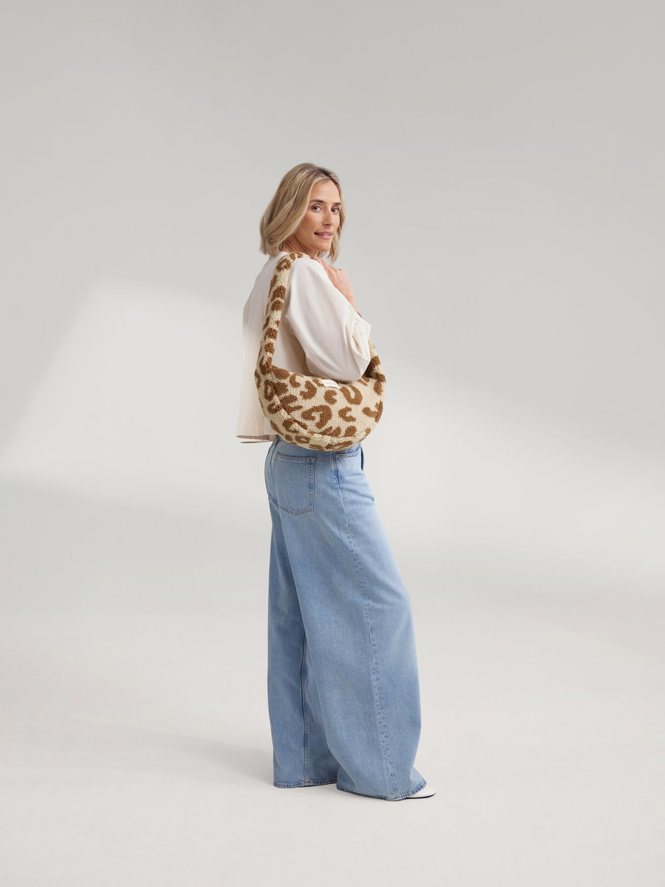 Studio Noos Teddy Mini Cross Body Bag Umhängetasche Leopard