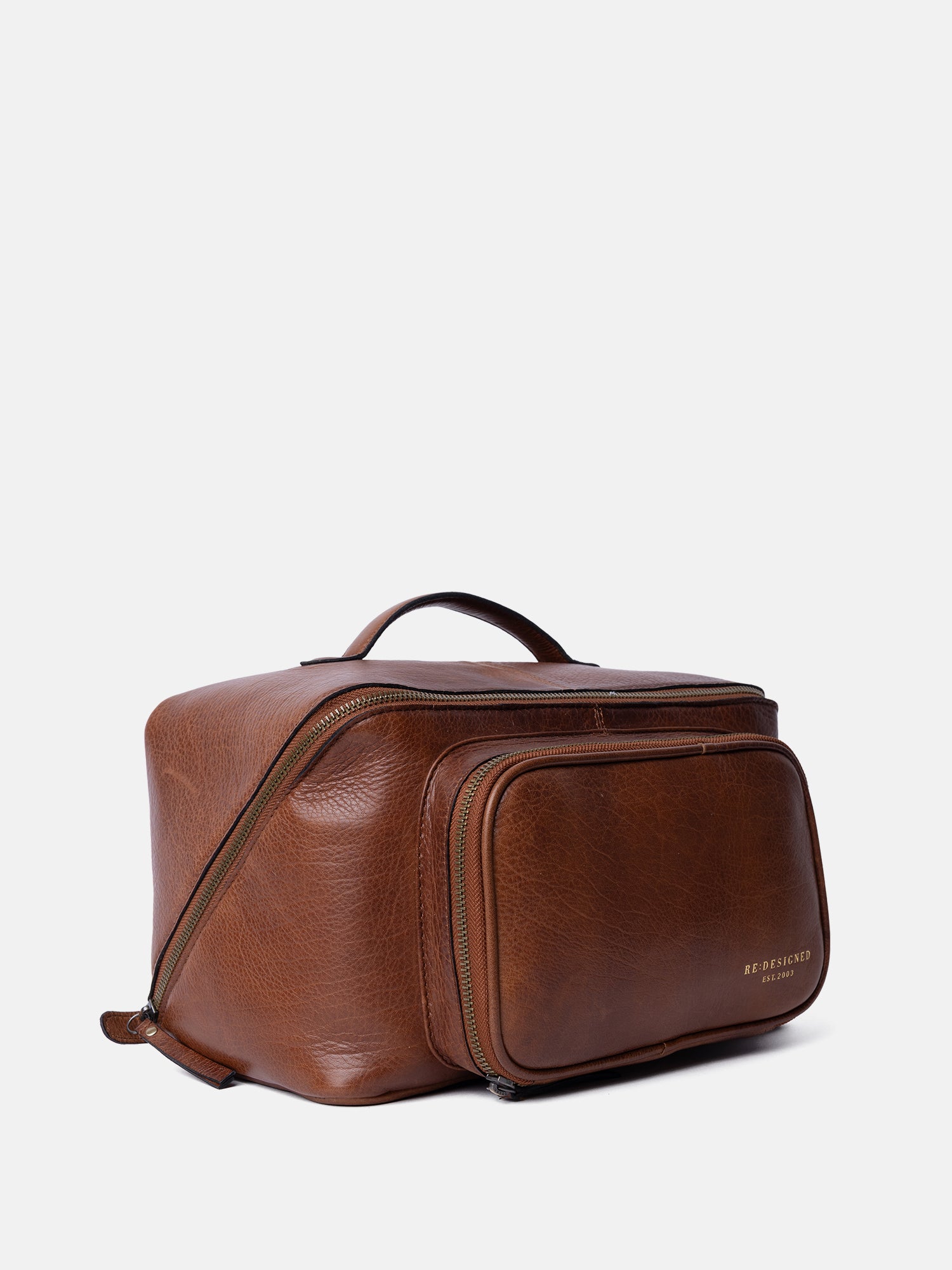 RE:DESIGNED Sally Kulturtasche Walnut Vollleder