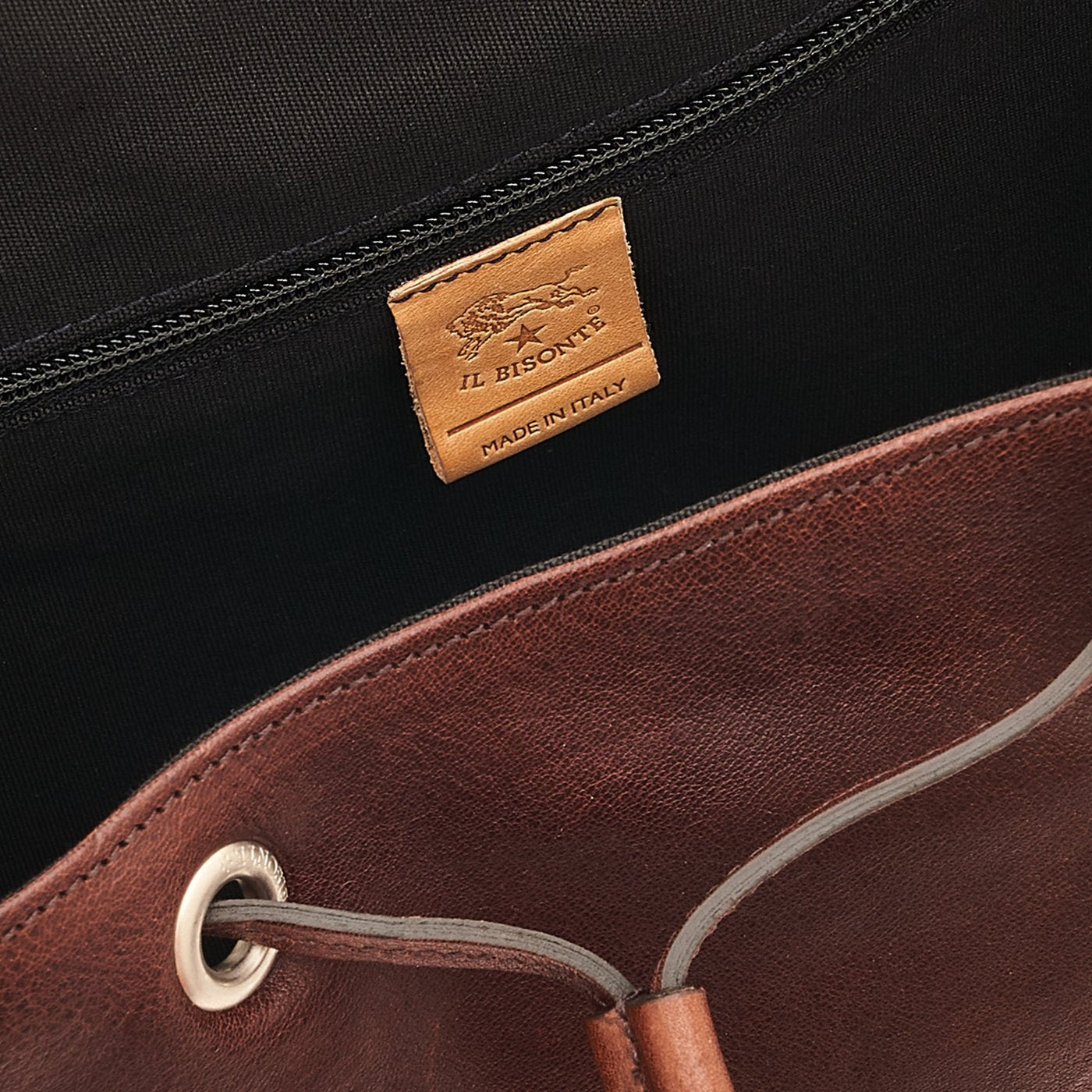 Il Bisonte Trappola Rucksack Caffè Vollleder Herren