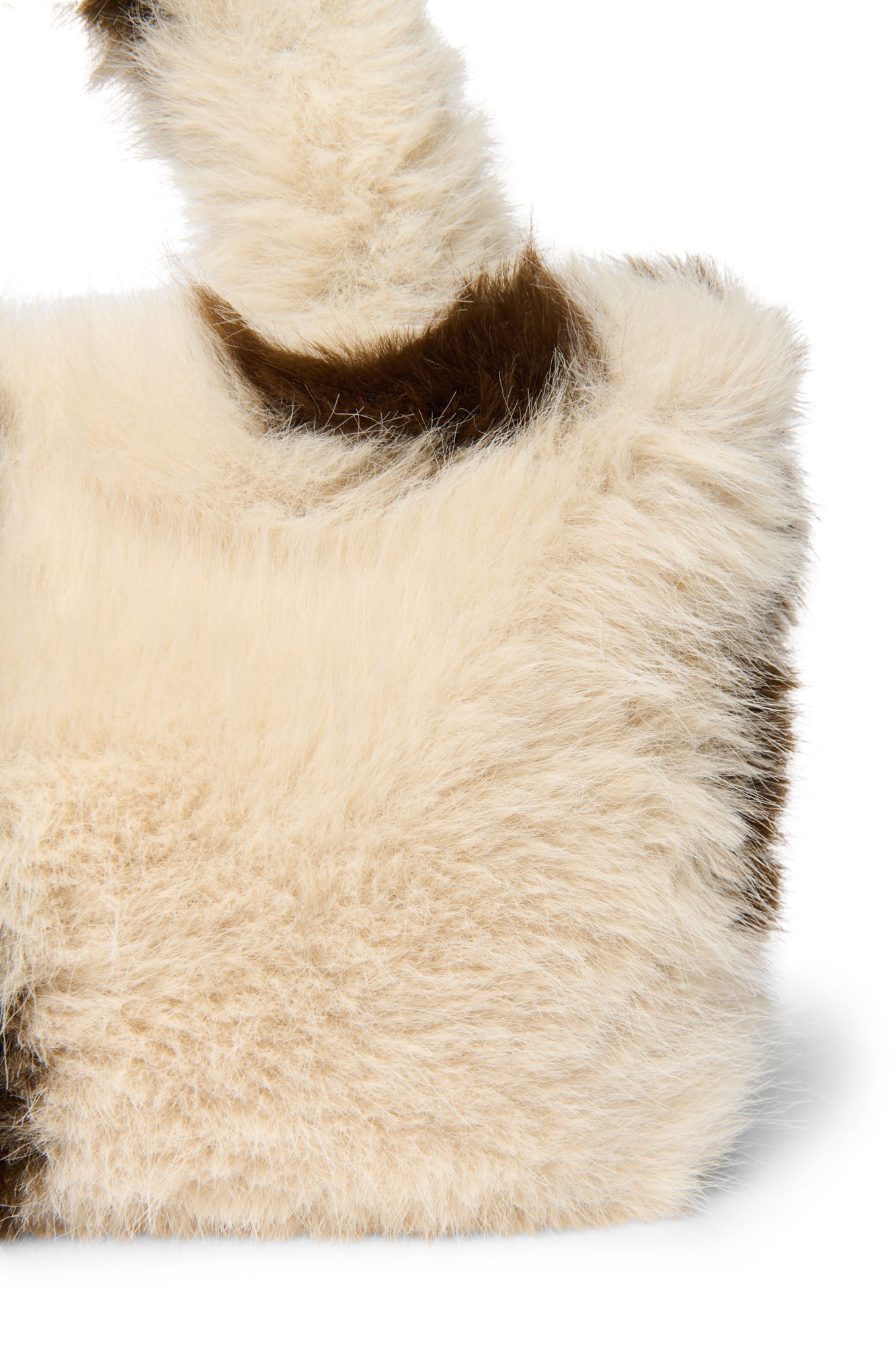 Studio Noos Mini Holy Cow Handtasche Kunstfell Braun