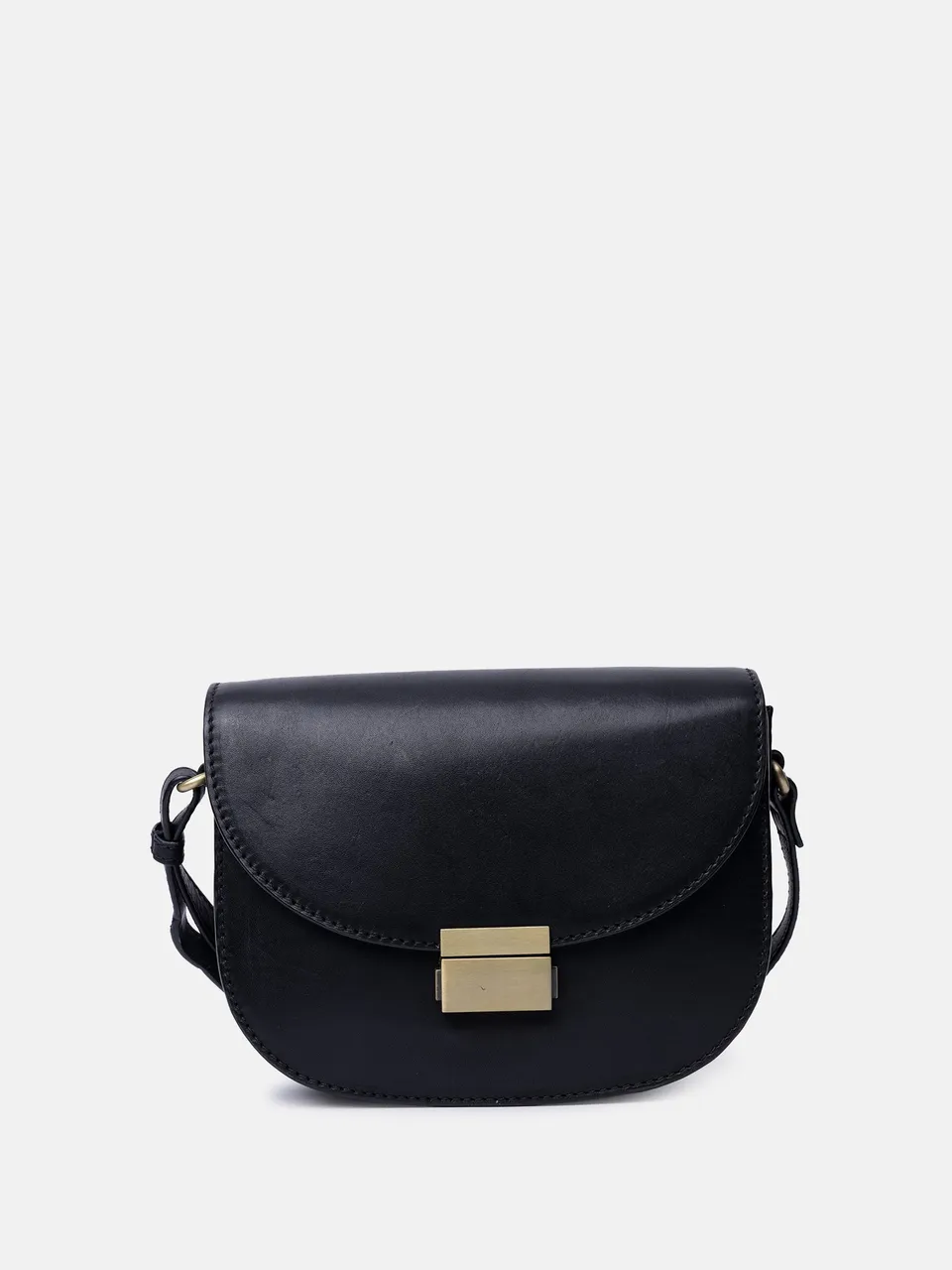 RE:DESIGNED Sivja Umhängetasche Schwarz Leder