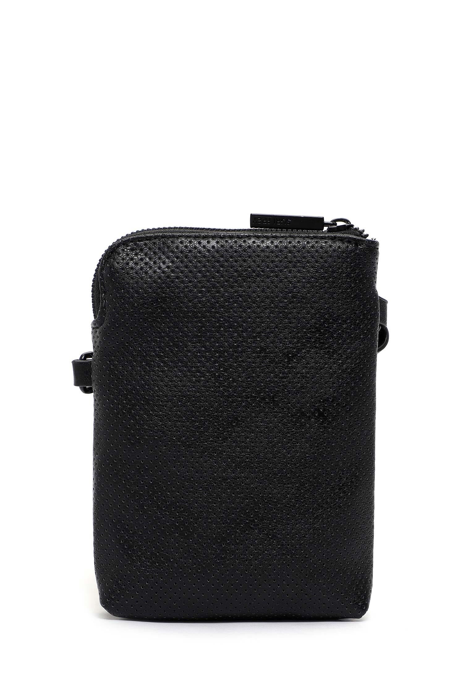 SURI FREY Celly Smartphonebag Handytasche Black perforiert