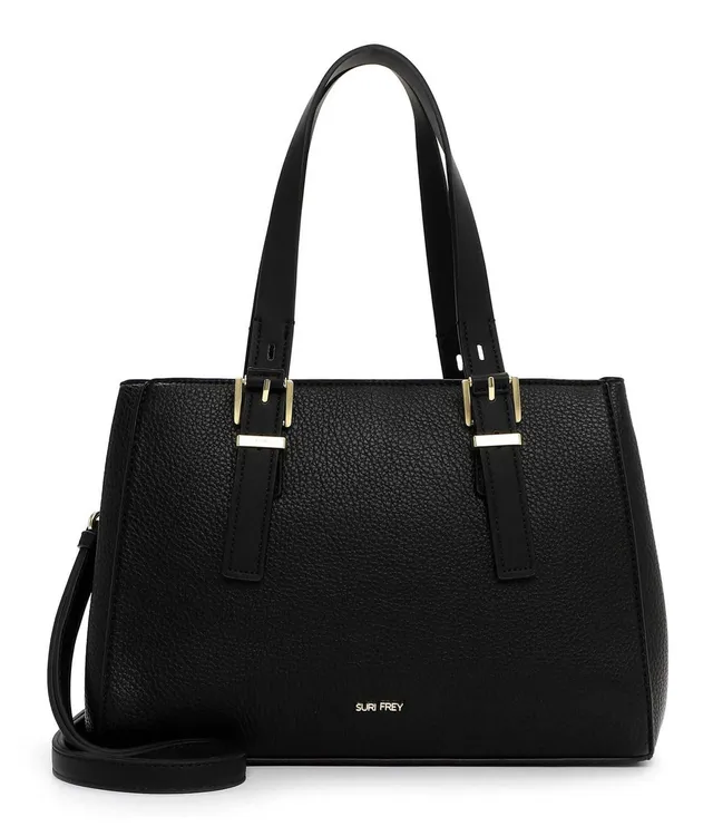 SURI FREY SFY Maggy Cityshopper L Shopper Schwarz genarbt