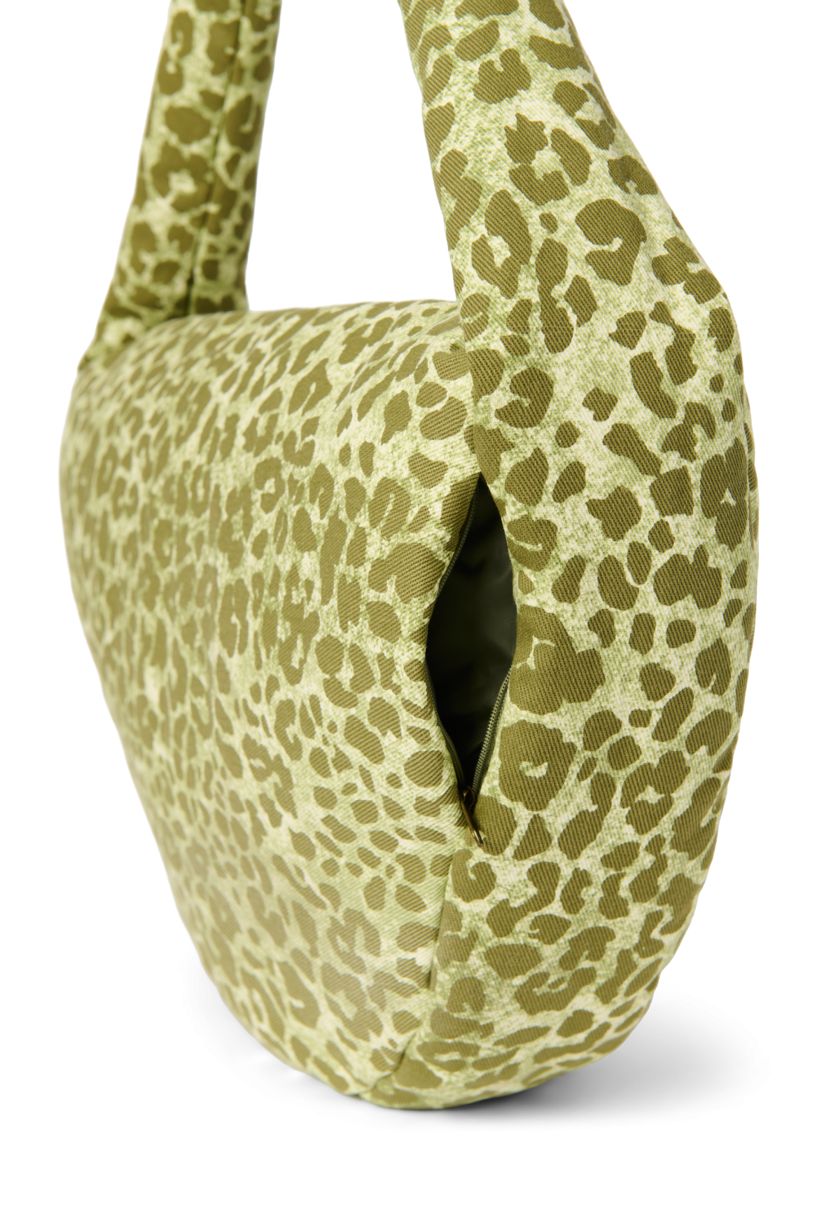 Studio Noos Cotton Cross Body Bag Green Leopard