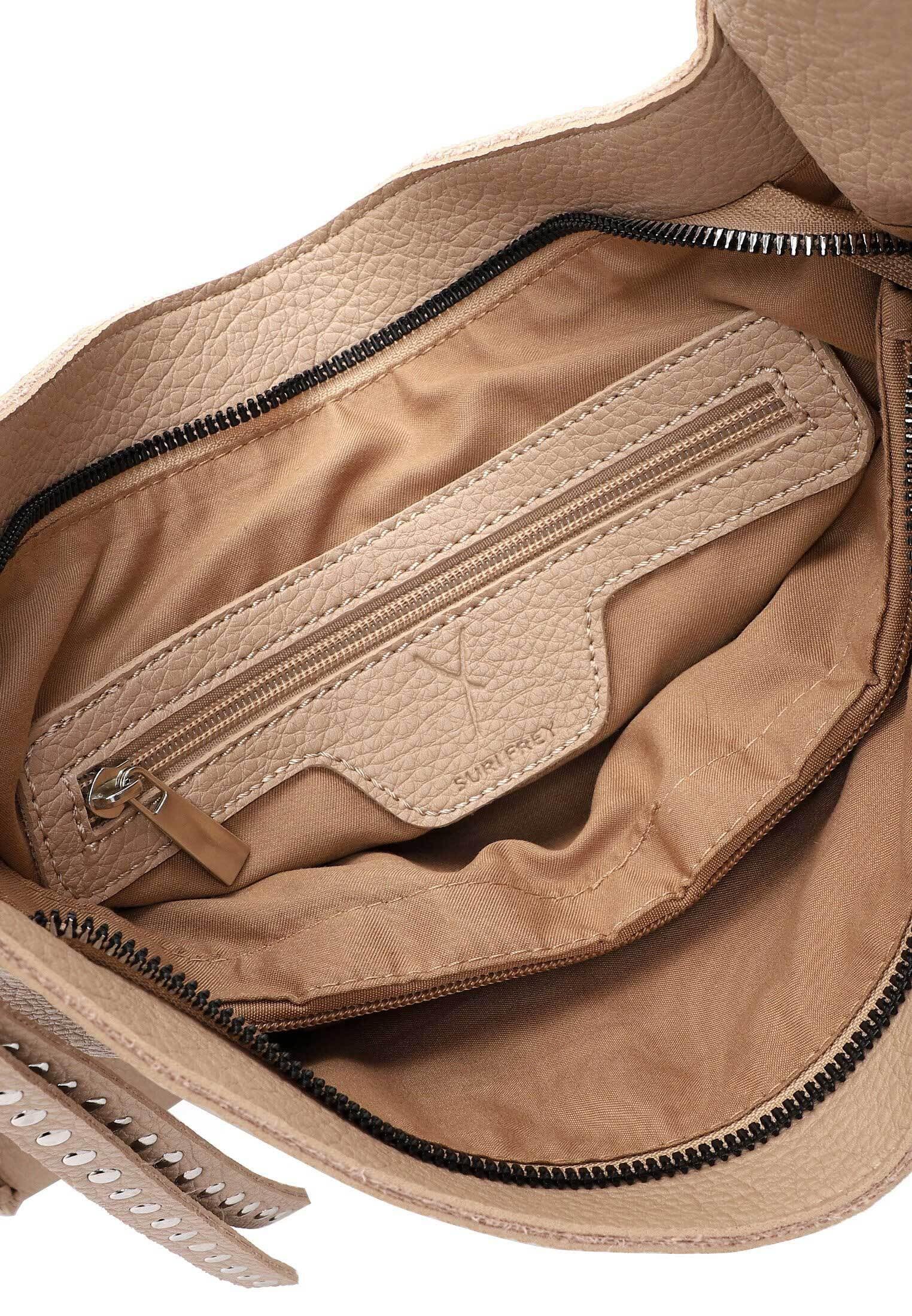 SURI FREY Franzy Hobo Bag M Schultertasche Sand
