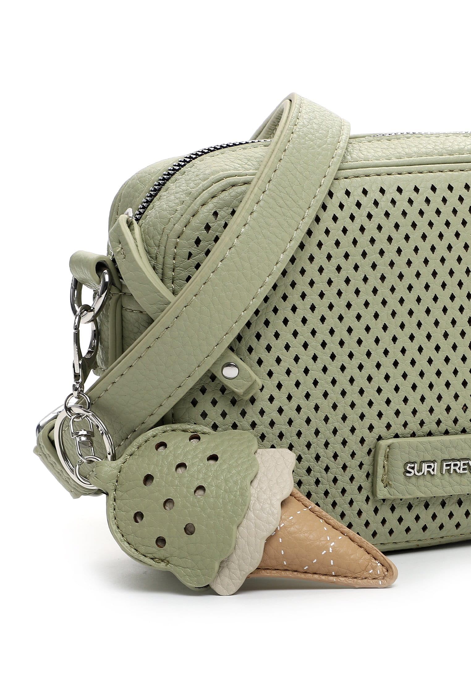 SURI FREY Cilly Crossbody Bag Umhängetasche Pistachio Logoprint