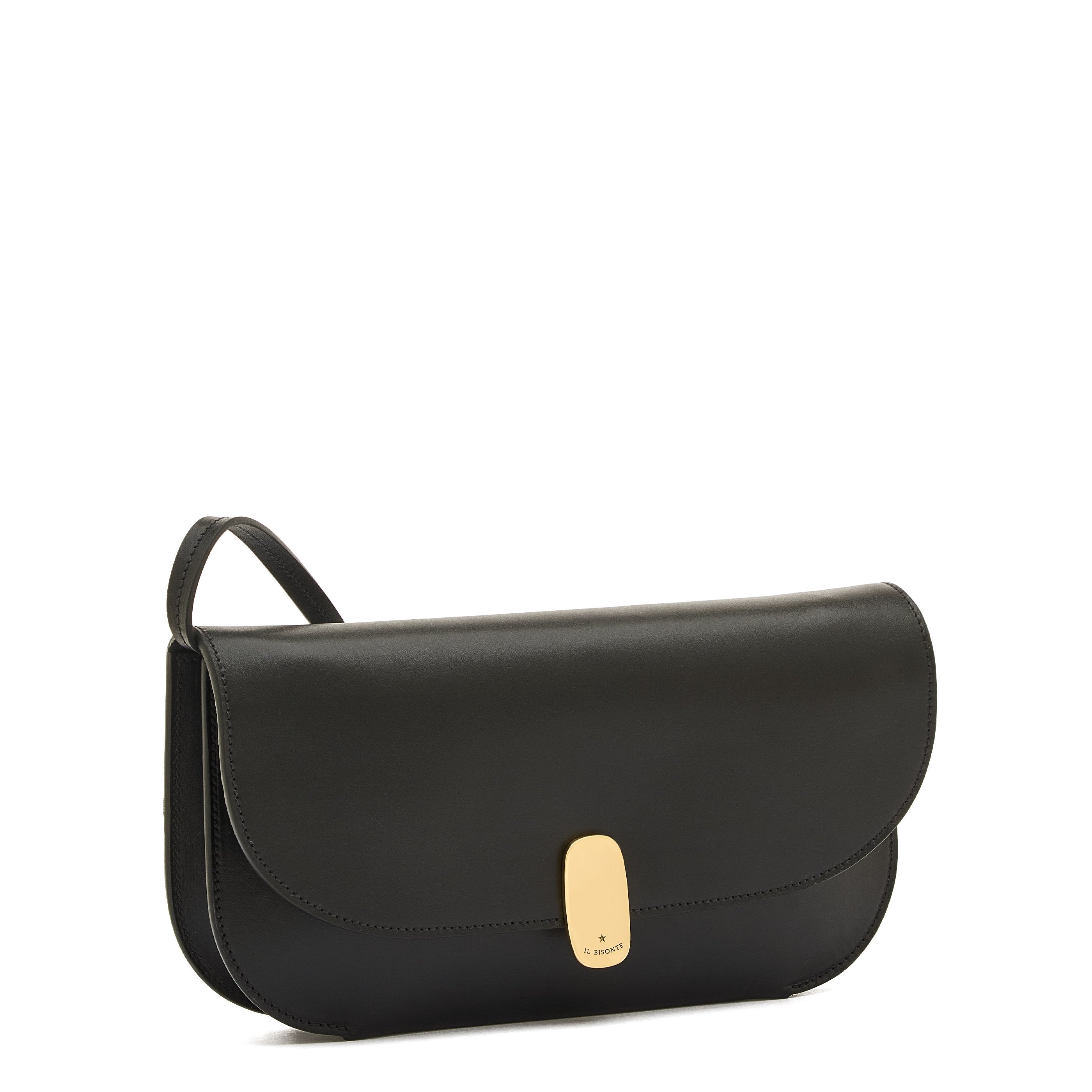 Il Bisonte Atelier Clutch Vollleder schwarz