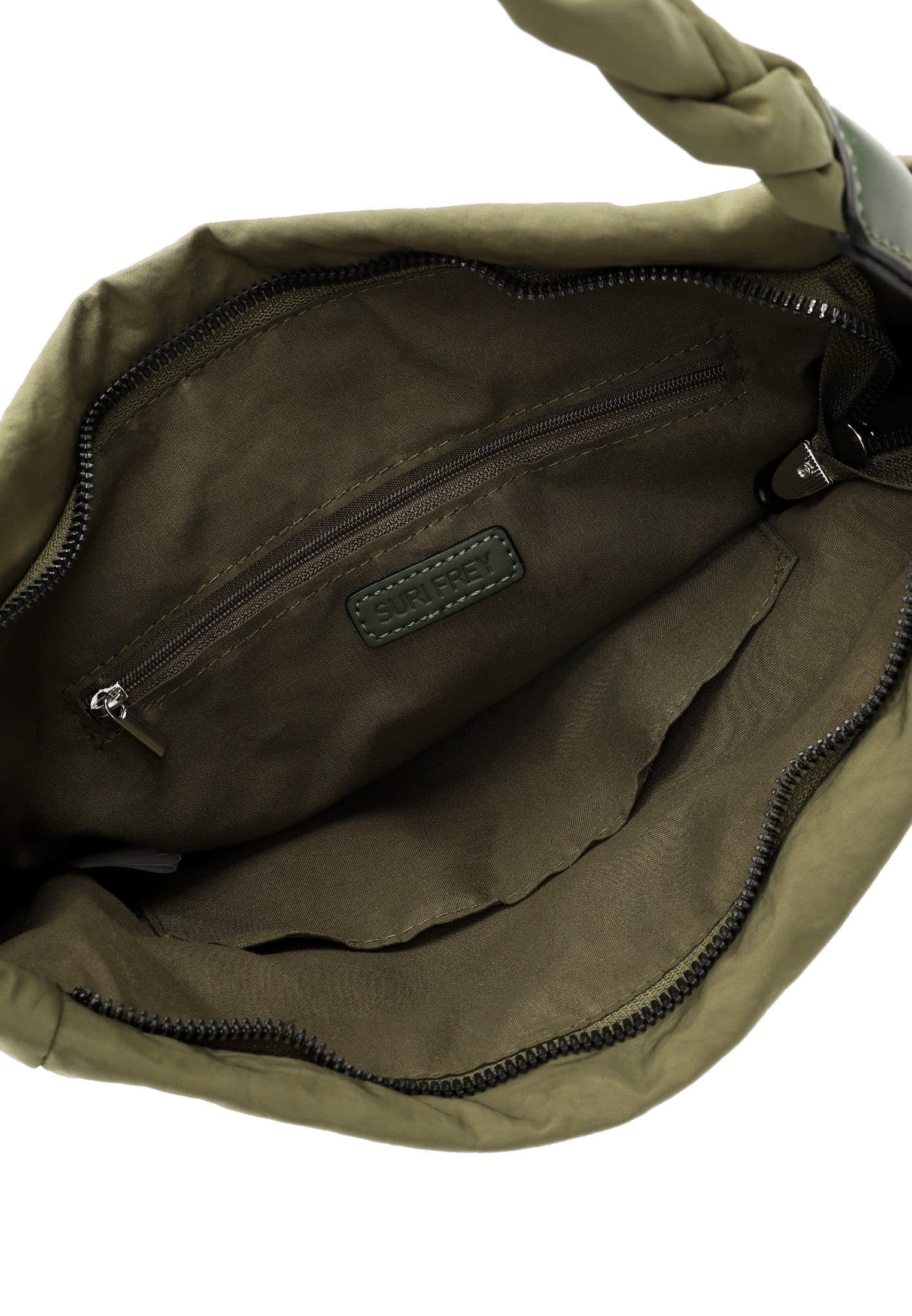SURI FREY Abby Crossover Schultertasche Khaki 32cm