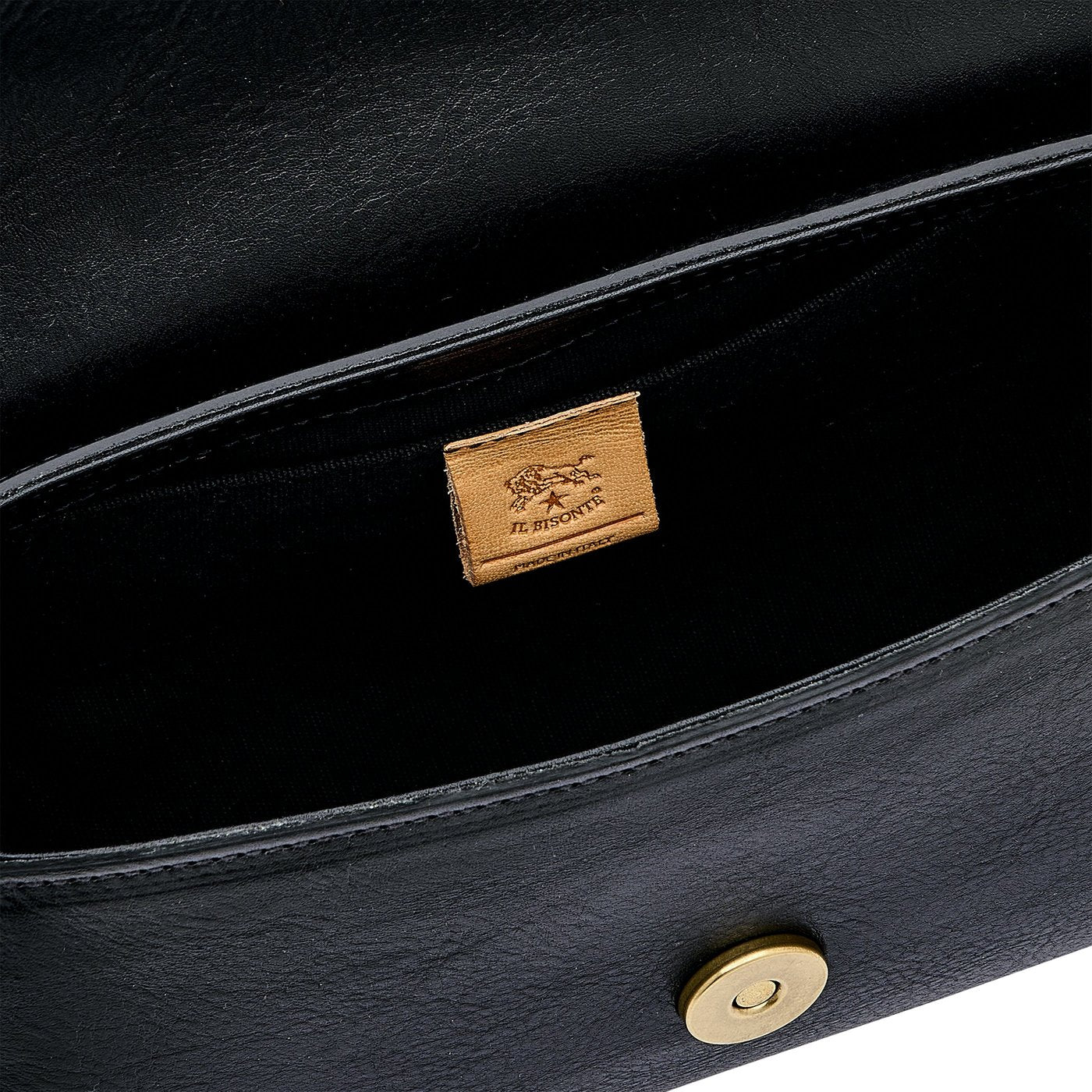 Il Bisonte 1978 Umhängetasche Leder Schwarz Crossbody