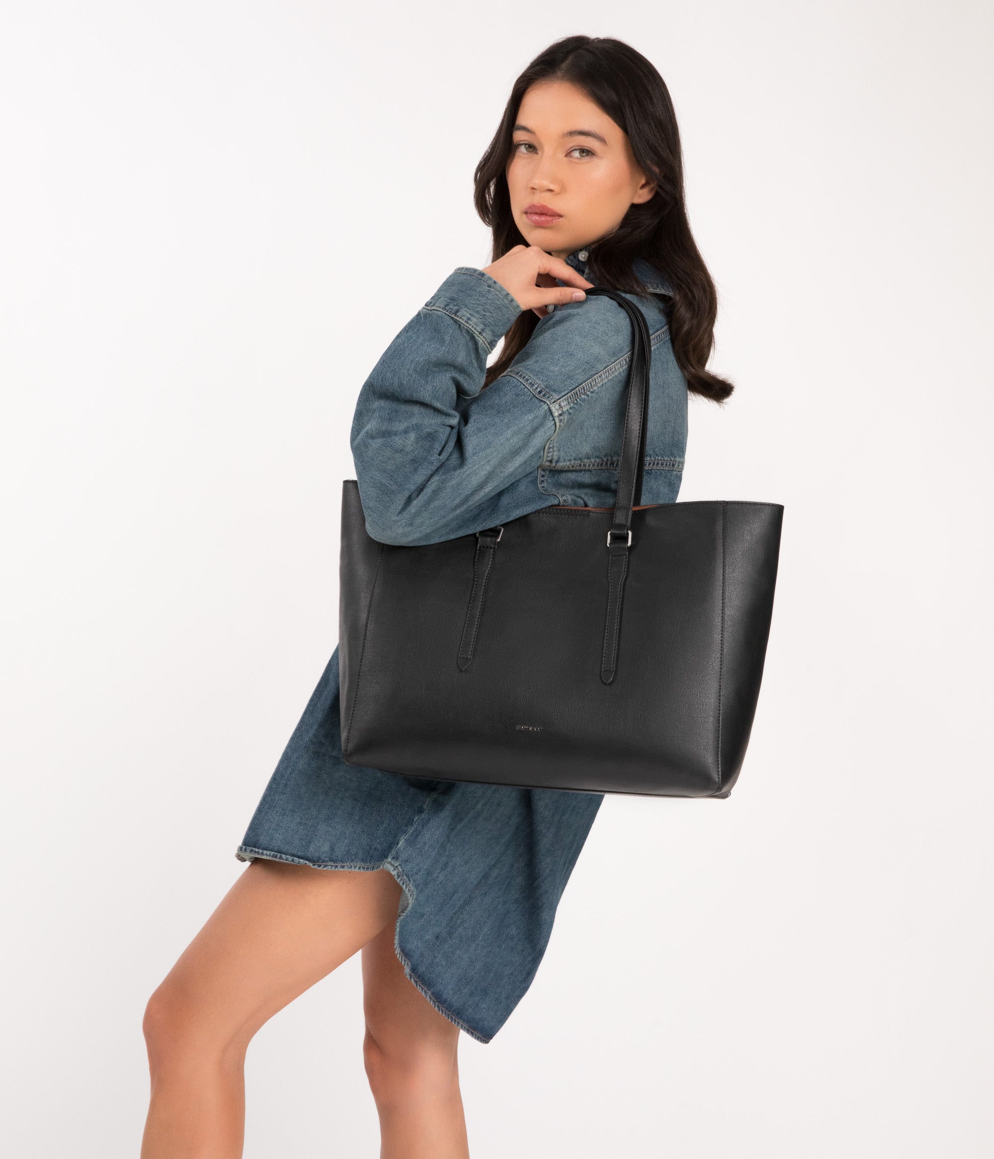 Matt & Nat Arbor Emel Tote Tasche Schwarz 14 Zoll