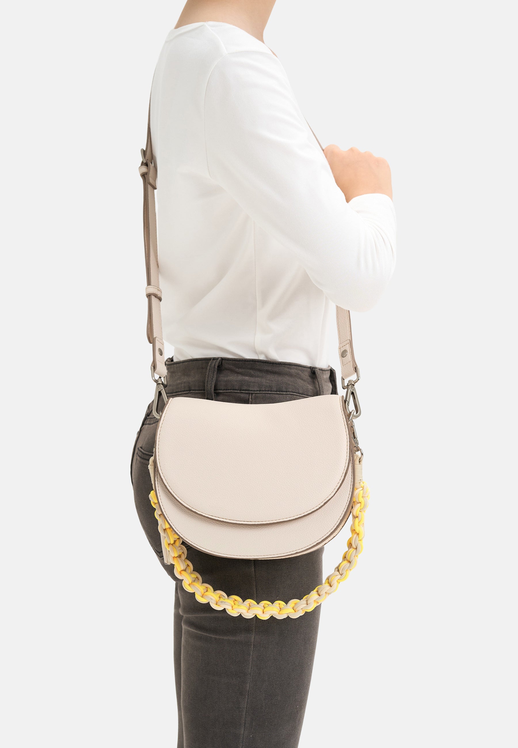 FREDsBRUDER That’s My Saddle Satteltasche Milky White Re-Leder