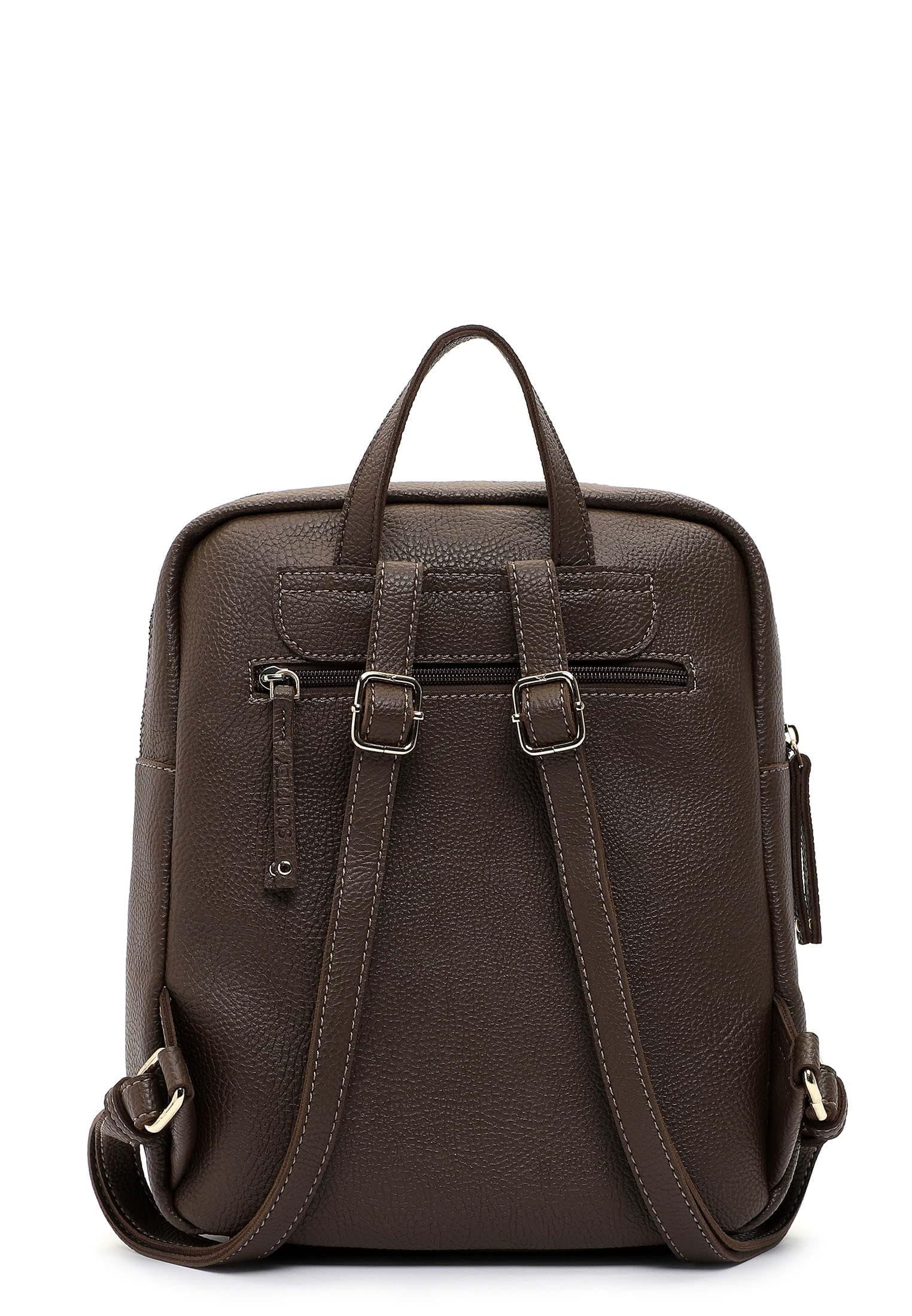 SURI FREY Orry Rucksack Mud Braun genarbt