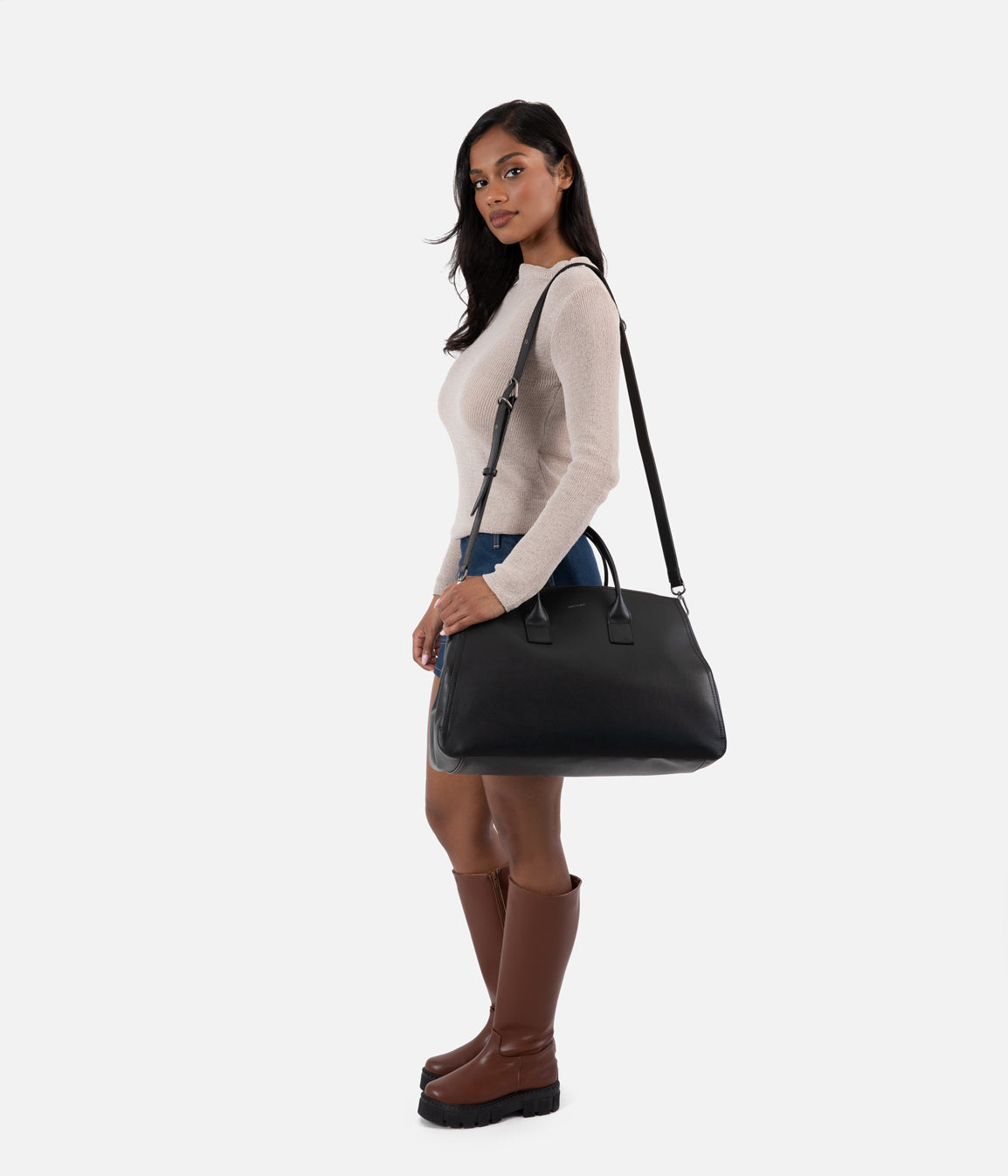 Matt & Nat Gigi Weekender Reisetasche Schwarz recycelt