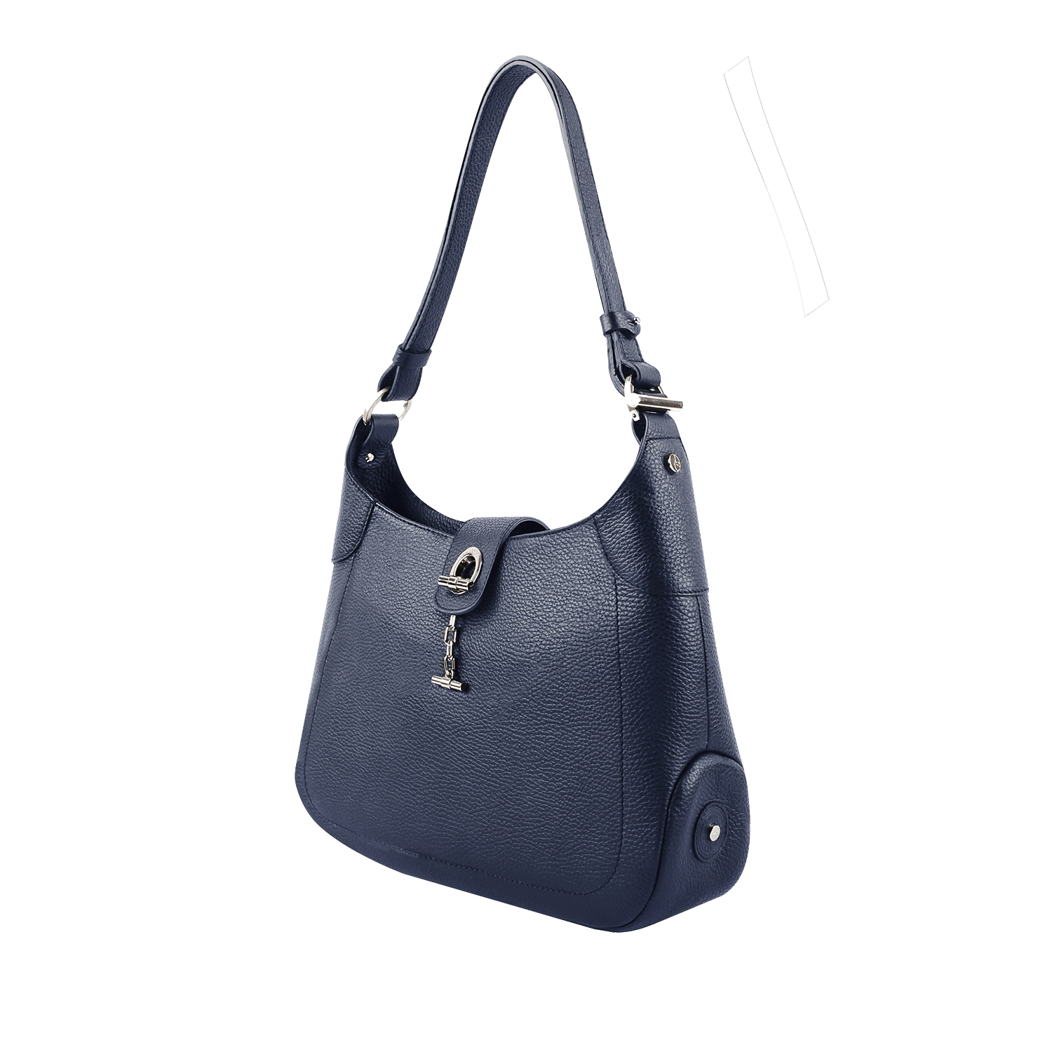 Lamarthe Paris Umhängetasche Navy Vollleder