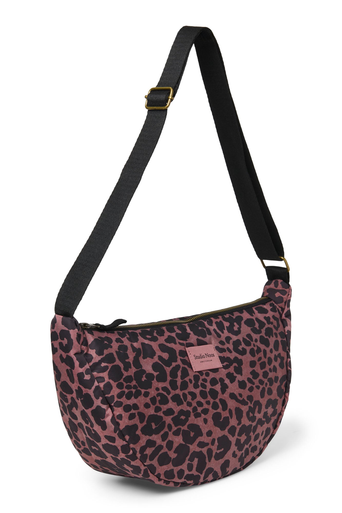 Studio Noos Puffy Fanny Pack Bauchtasche Rot Leopard
