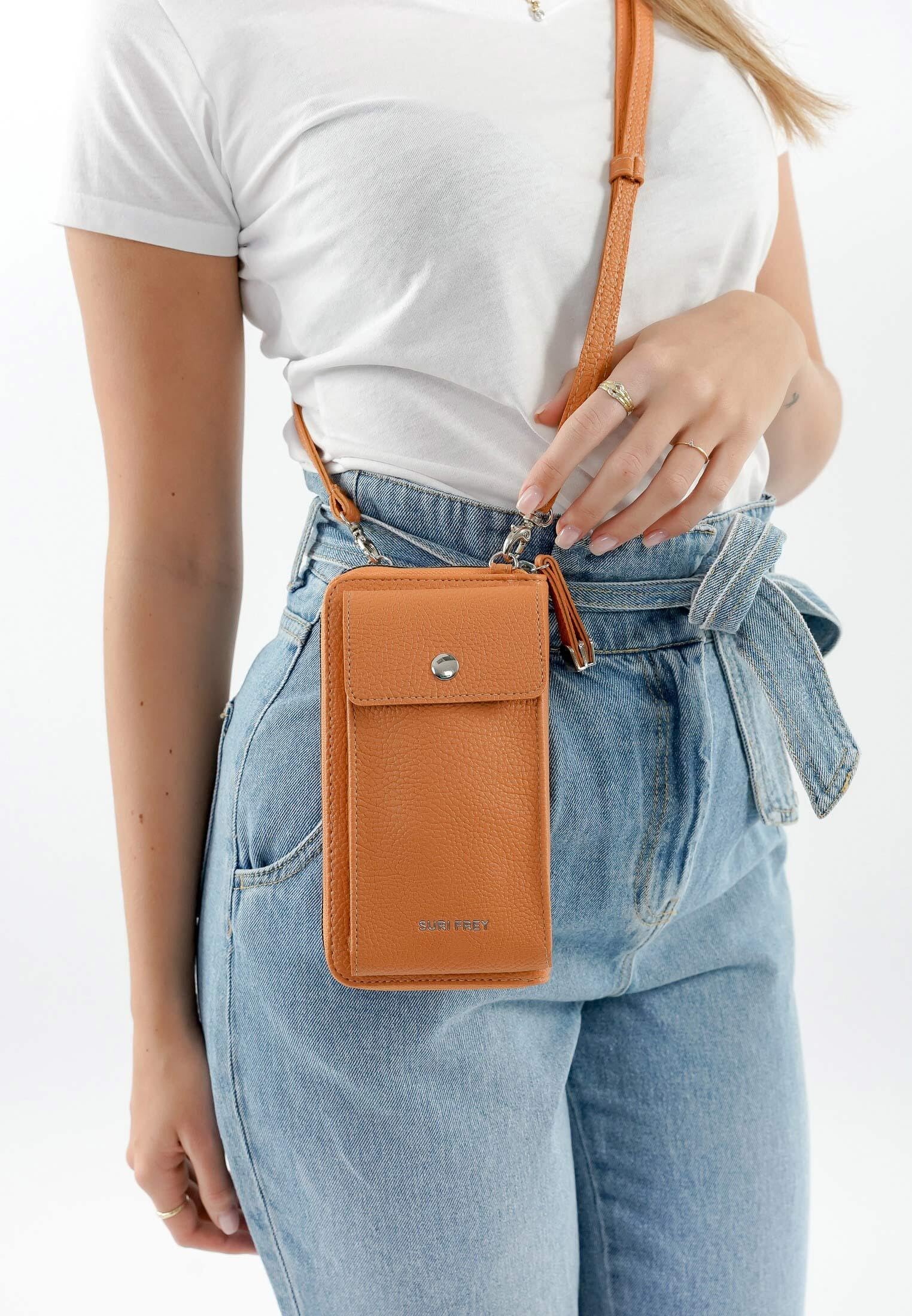 SURI FREY Freddy Smartphone Bag Geldbörse Papaya Handyfach