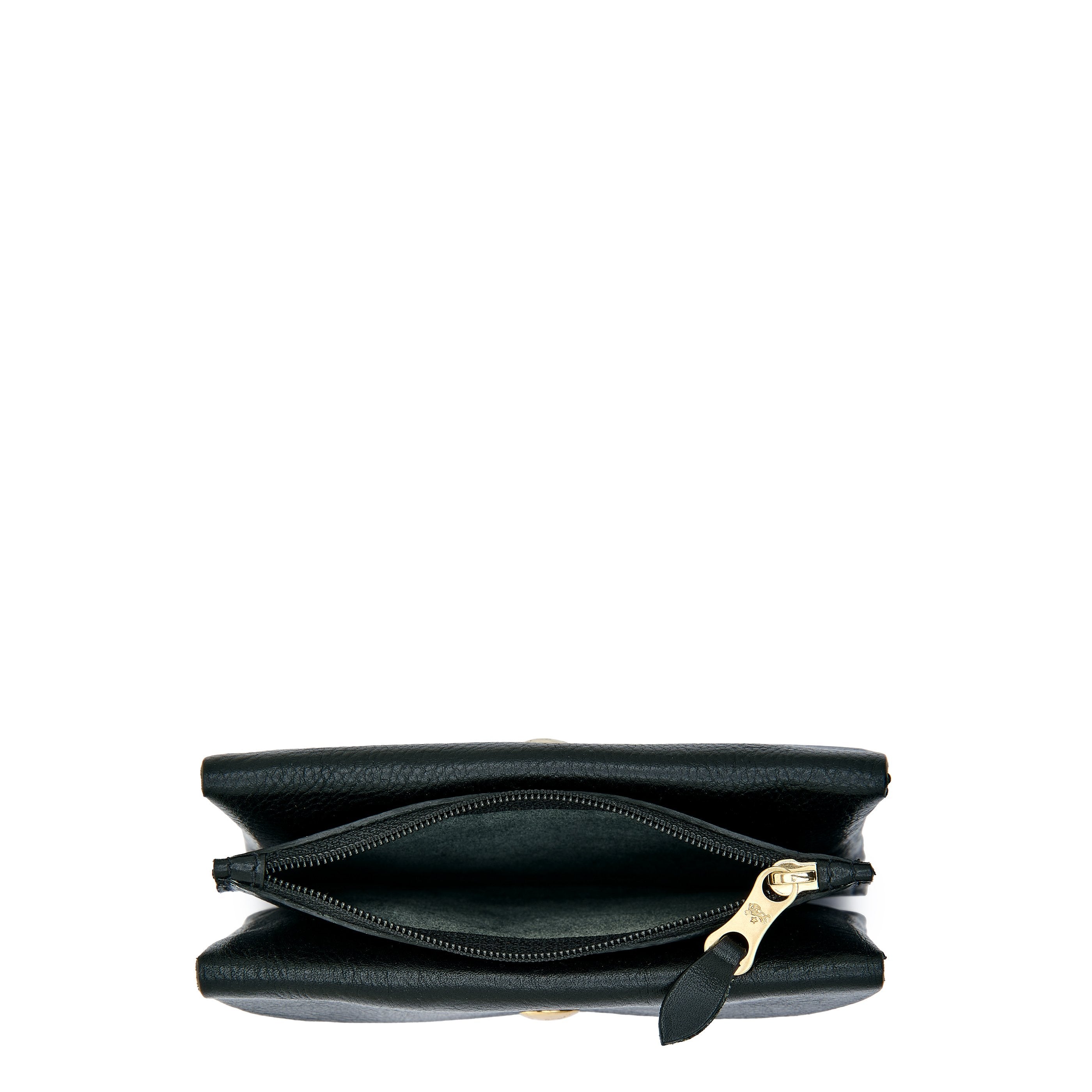 Il Bisonte Lederbeutel Bustina Clutch Vollleder Schwarz