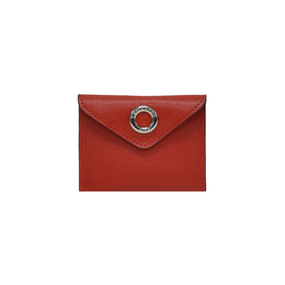 Lamarthe Passion Clutch Rot Leder 11 cm Abendtasche