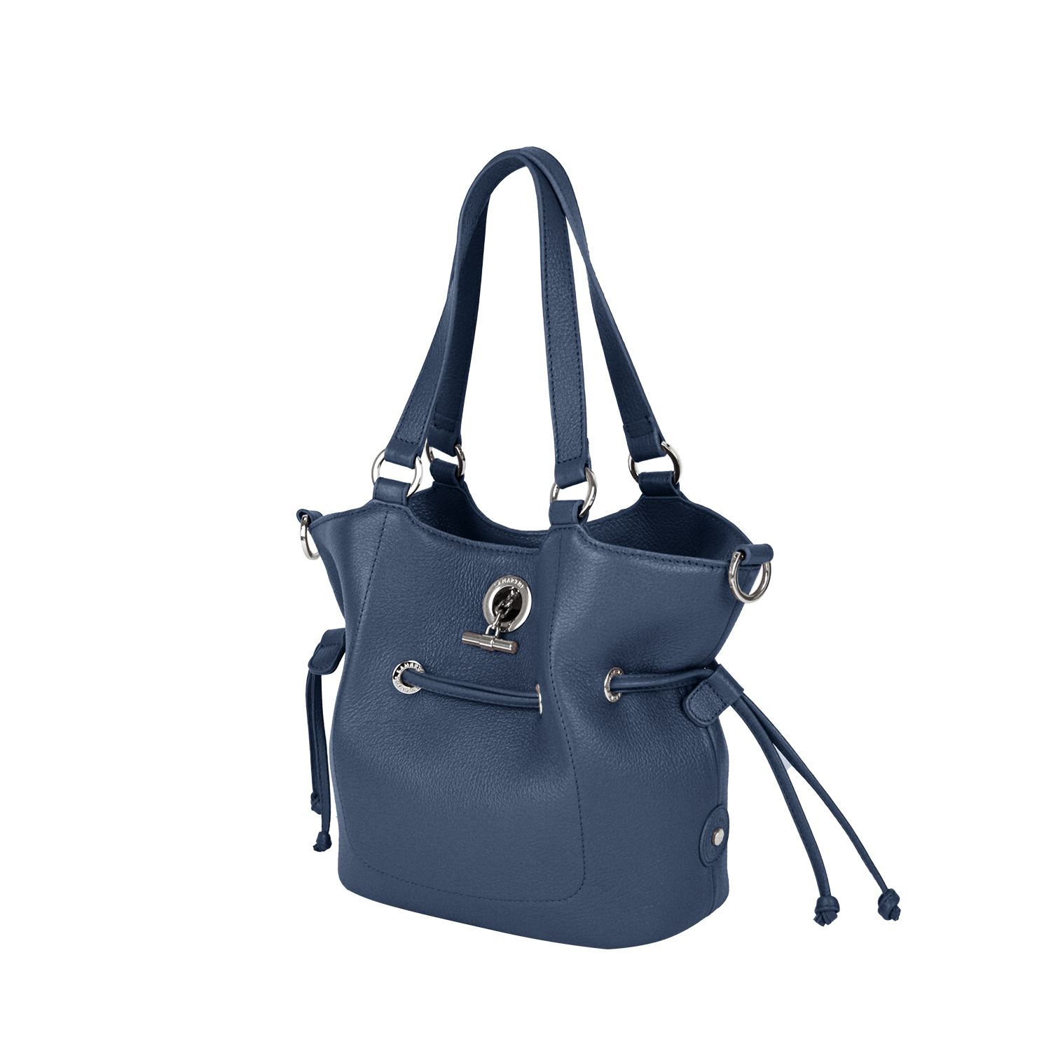 Lamarthe Paris Handtasche S Vollleder Dunkelblau