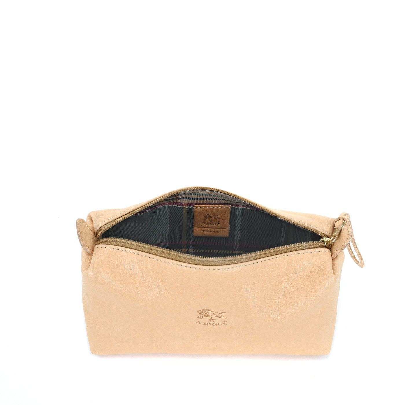 Il Bisonte Kosmetiktasche Beauty-Case Natur Vollleder