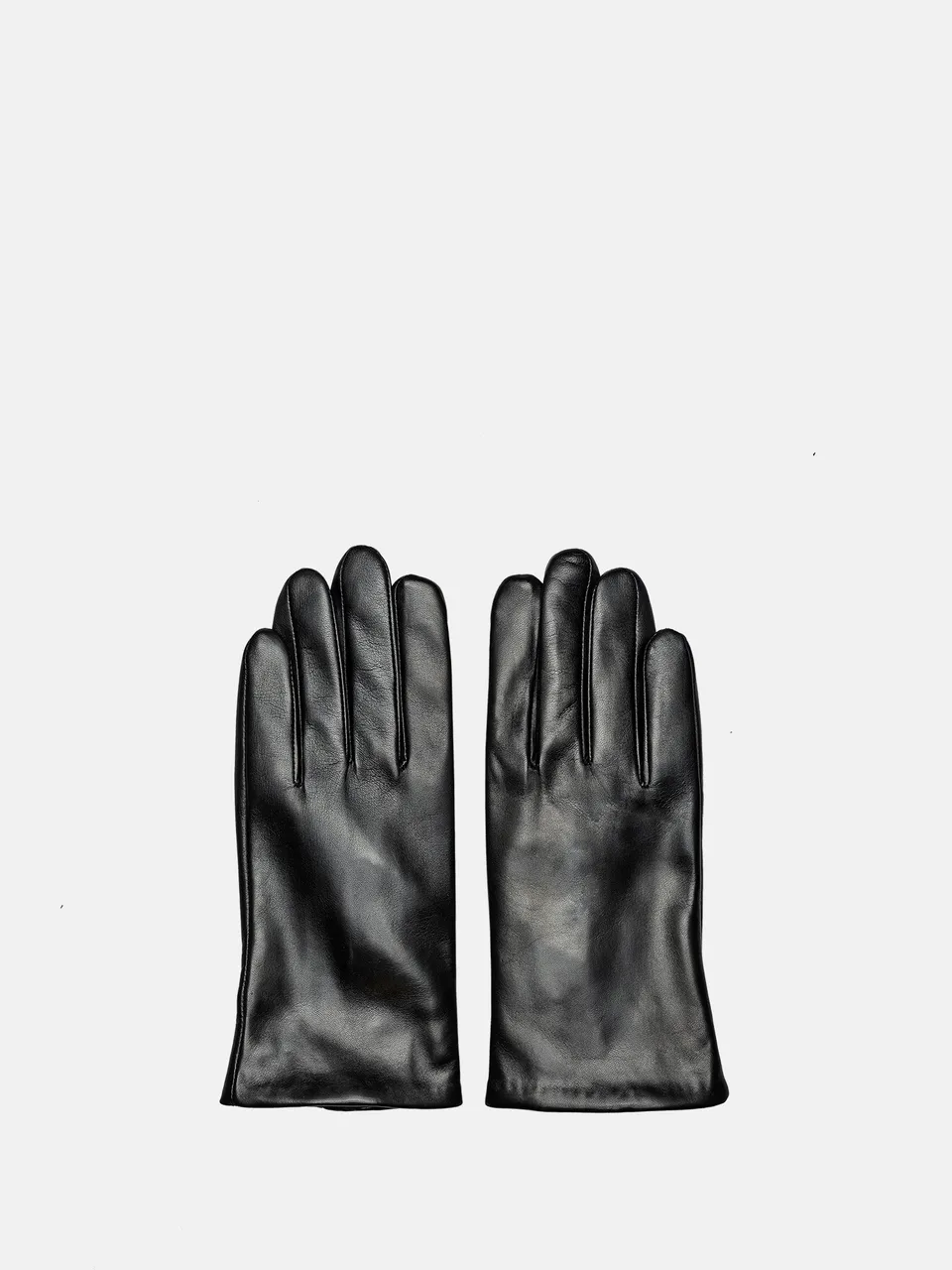 RE:DESIGNED Stacey Plain Handschuhe Schwarz Leder
