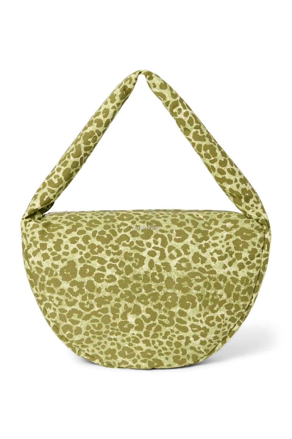 Studio Noos Cotton Cross Body Bag Green Leopard