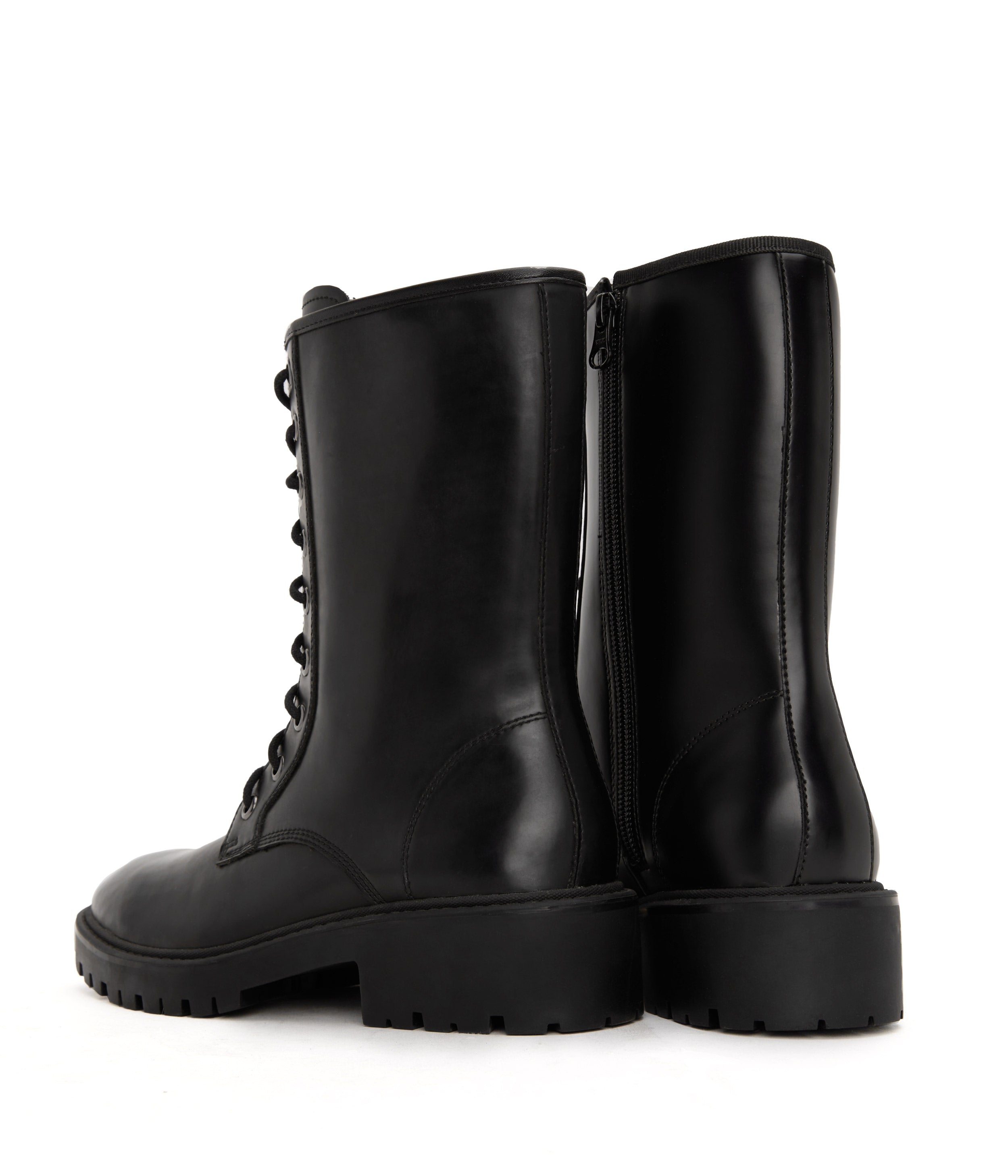 Matt & Nat REM Combat Boots Damenstiefel Lack-Optik