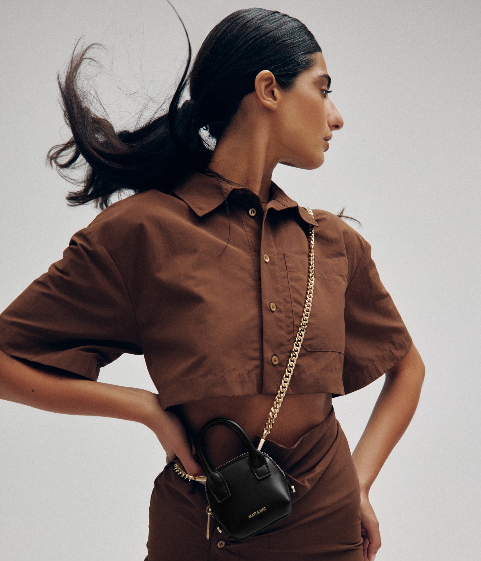 Matt & Nat Gessi Pico Apfelleder Tasche schwarz