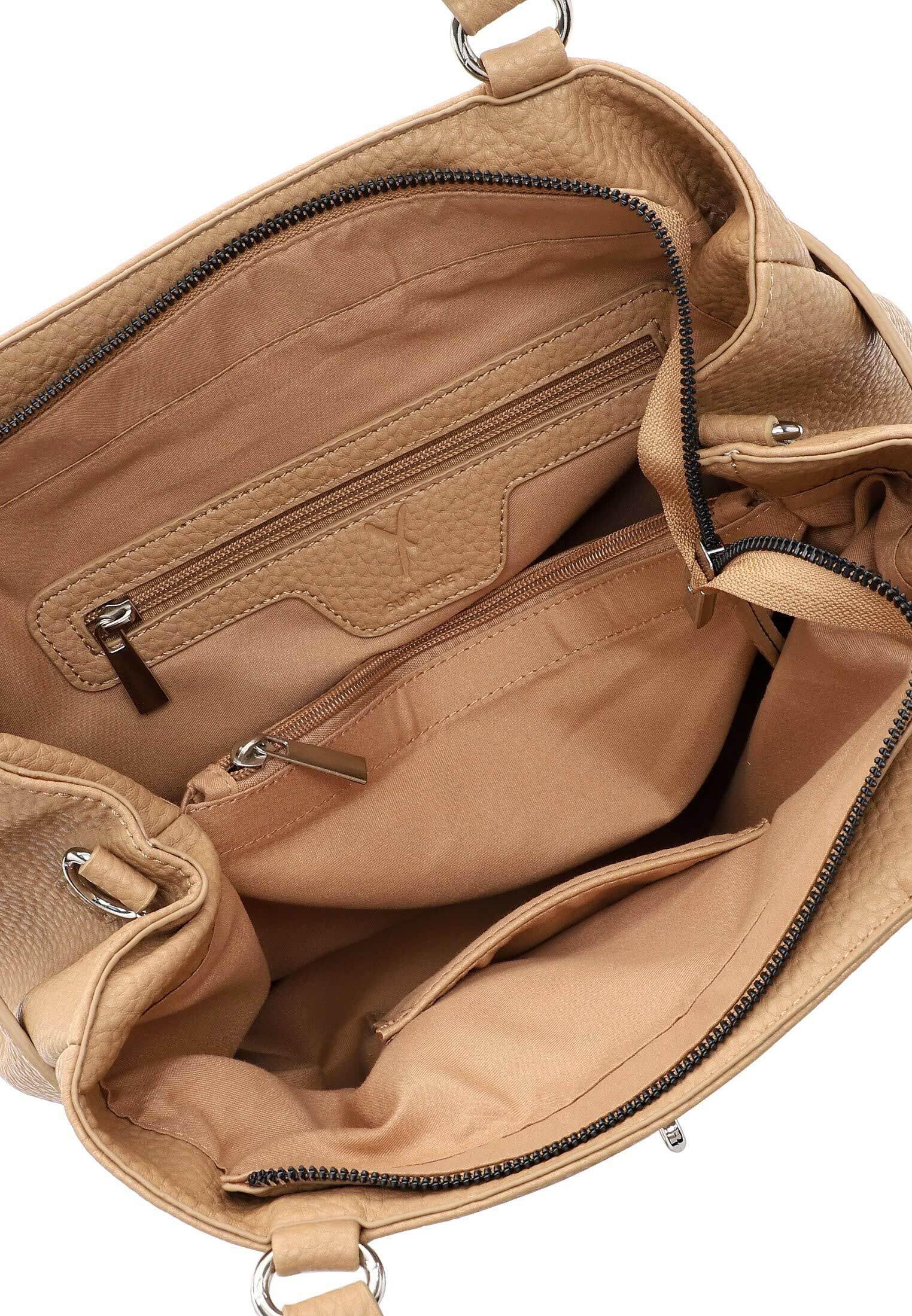 SURI FREY SFY Leony 14813 Shopper Sand mit Reißverschluss
