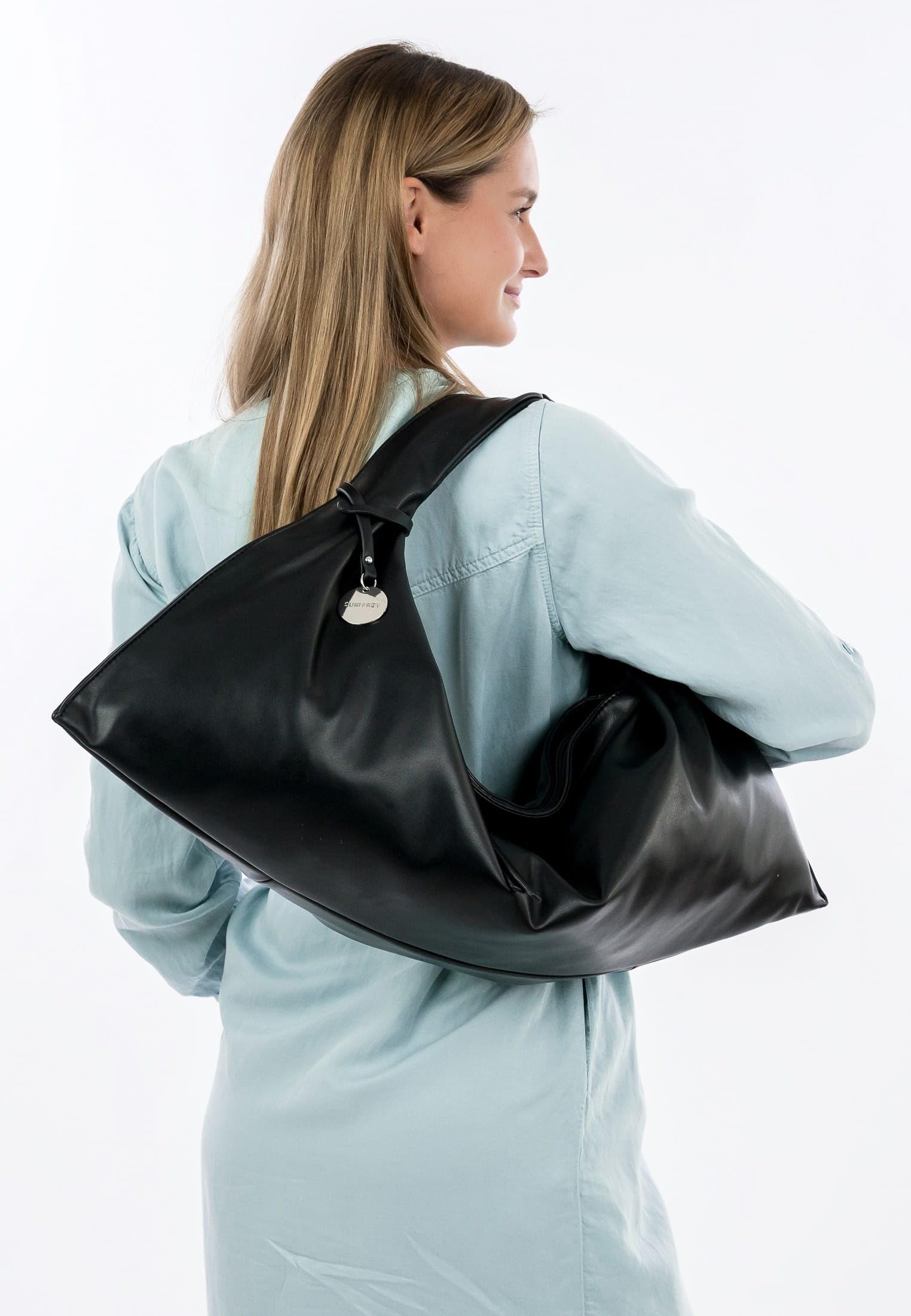 SURI FREY Joy Beutel Handtasche Uni Schwarz Tablet