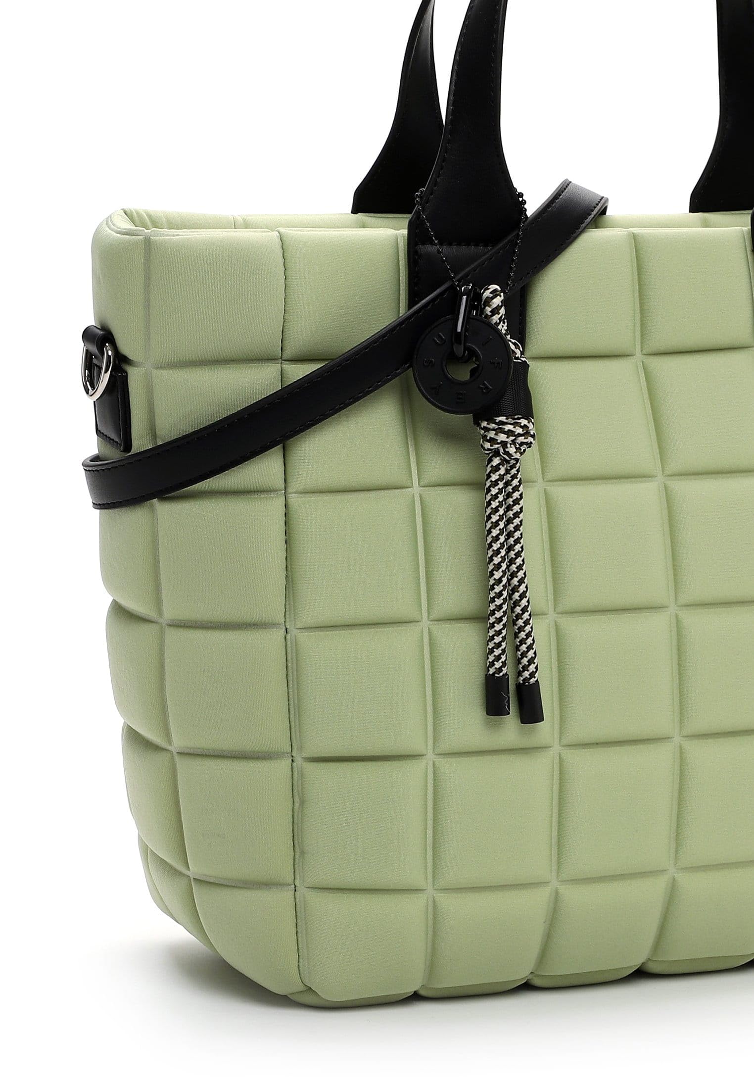 SURI FREY Jancy Cityshopper M Schultertasche Pistachio gesteppt