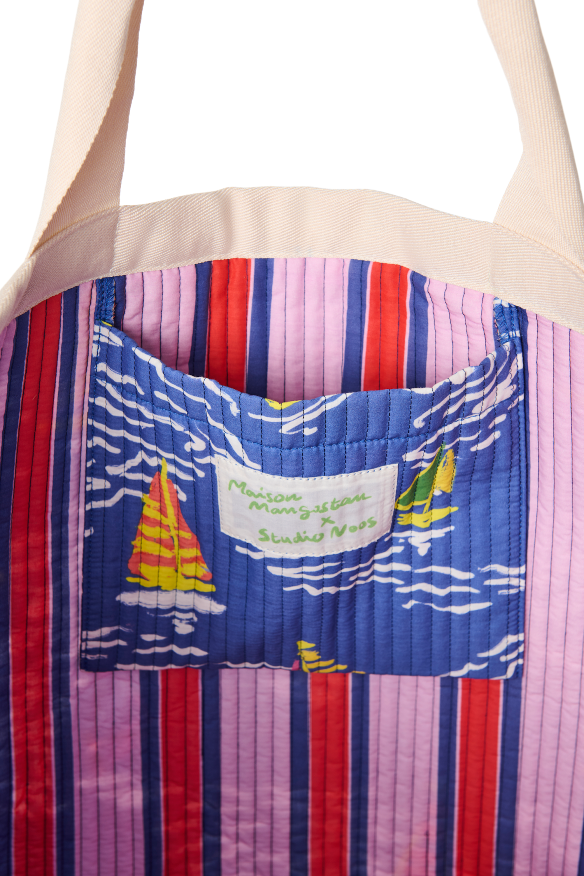 Studio Noos Barcos Beach Bag Strandtasche Blau Bunt