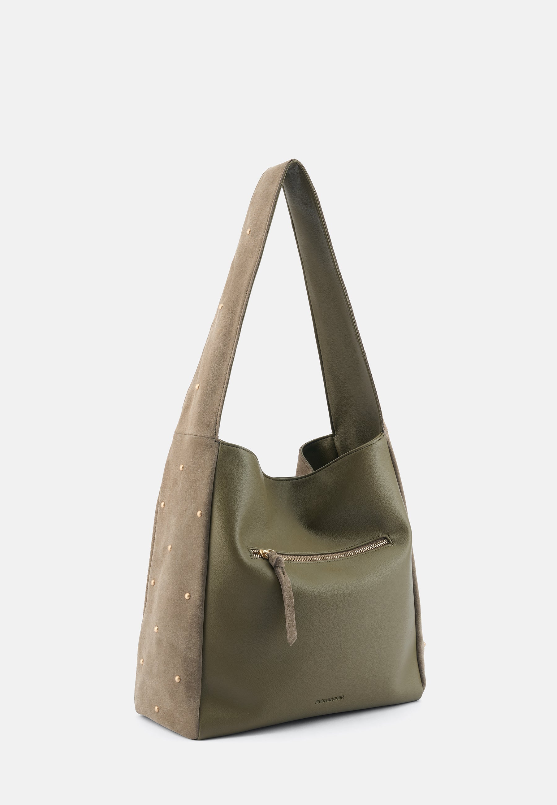 FREDsBRUDER The Beaded Hobo Handtasche Greyish Khaki