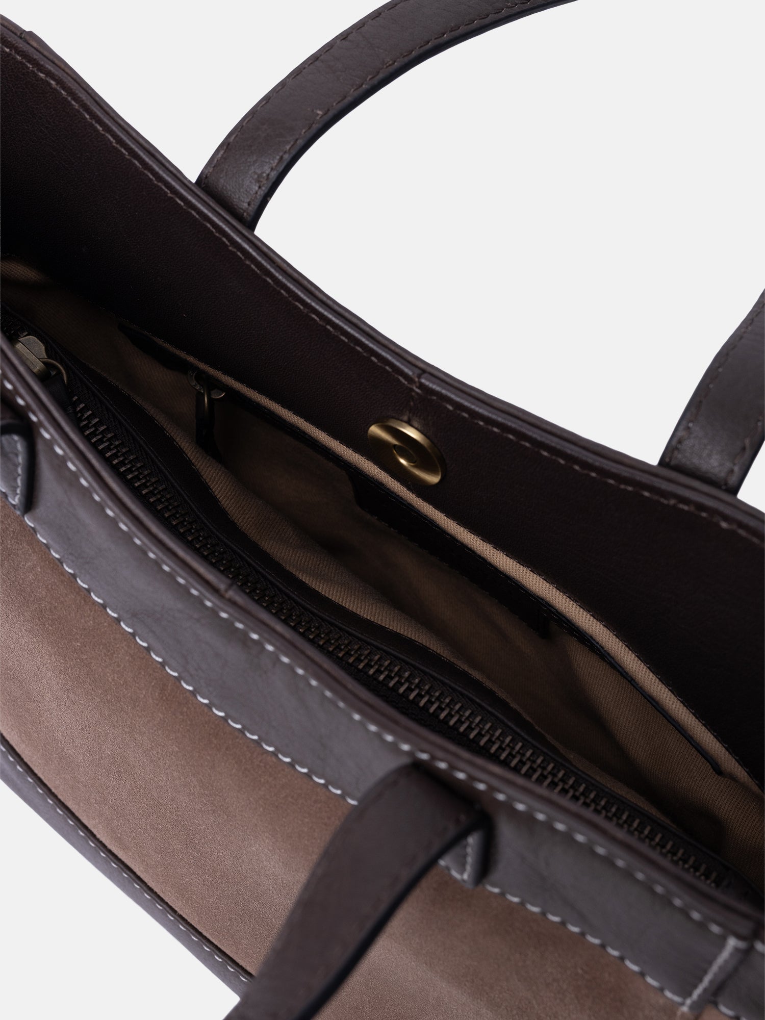 RE:DESIGNED Sol Small Handtasche Grau Vollleder
