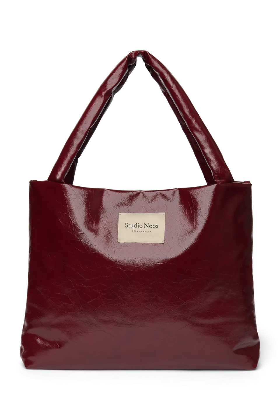 Studio Noos Vegan Mom Bag Shopper Burgundy Kunstleder
