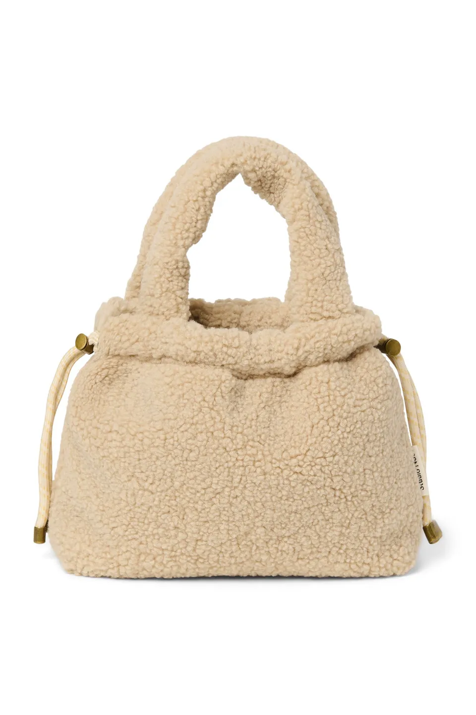 Studio Noos Teddy Mini Beuteltasche Ecru Plüsch
