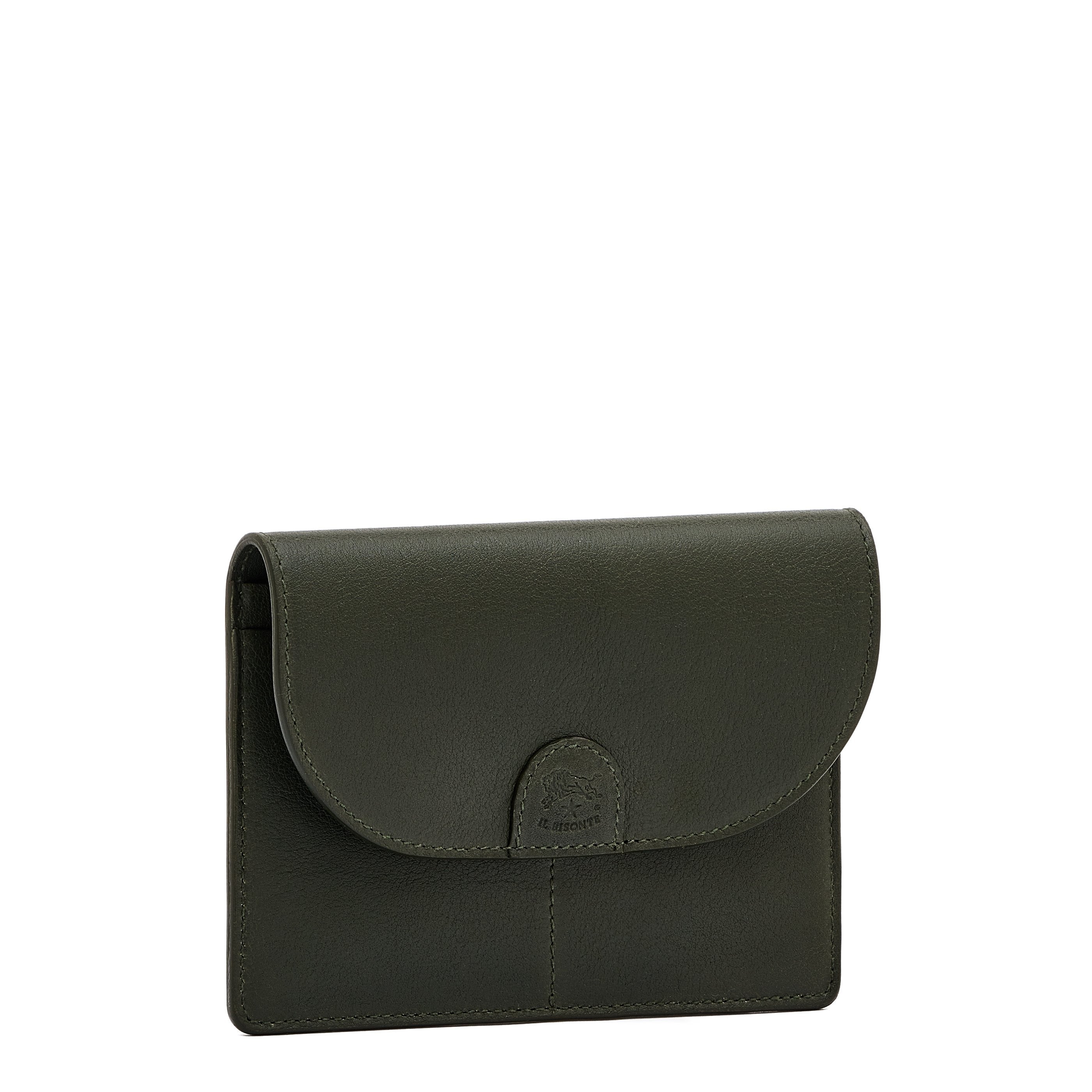 Il Bisonte 1990 Bustina Herren Etui Leder waldgrün