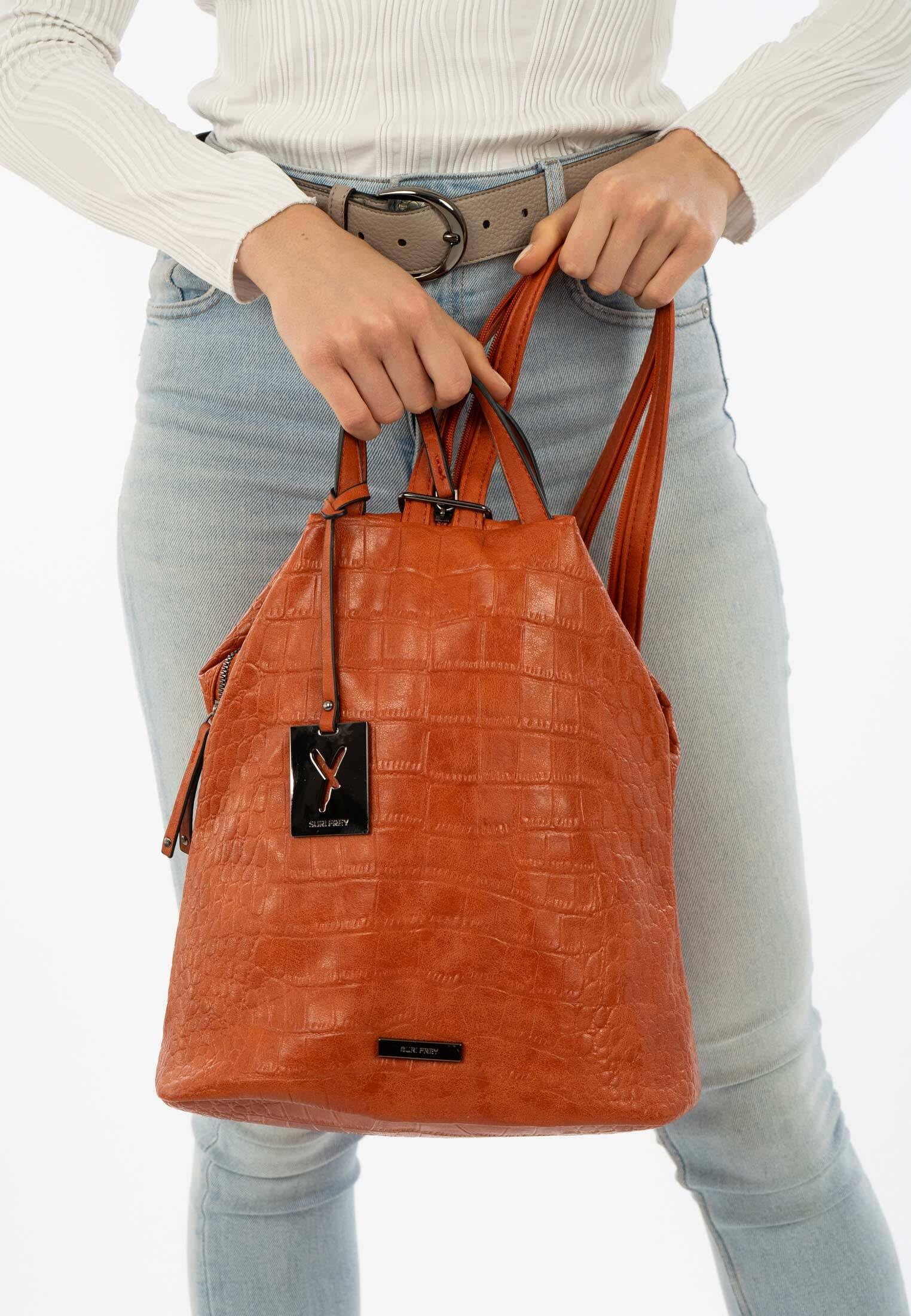 SURI FREY Hadley Backpack Rucksack Rust Reptil