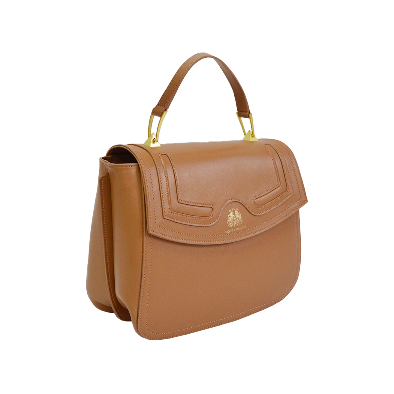 Lamarthe Excellence Handtasche Cognac Vollleder