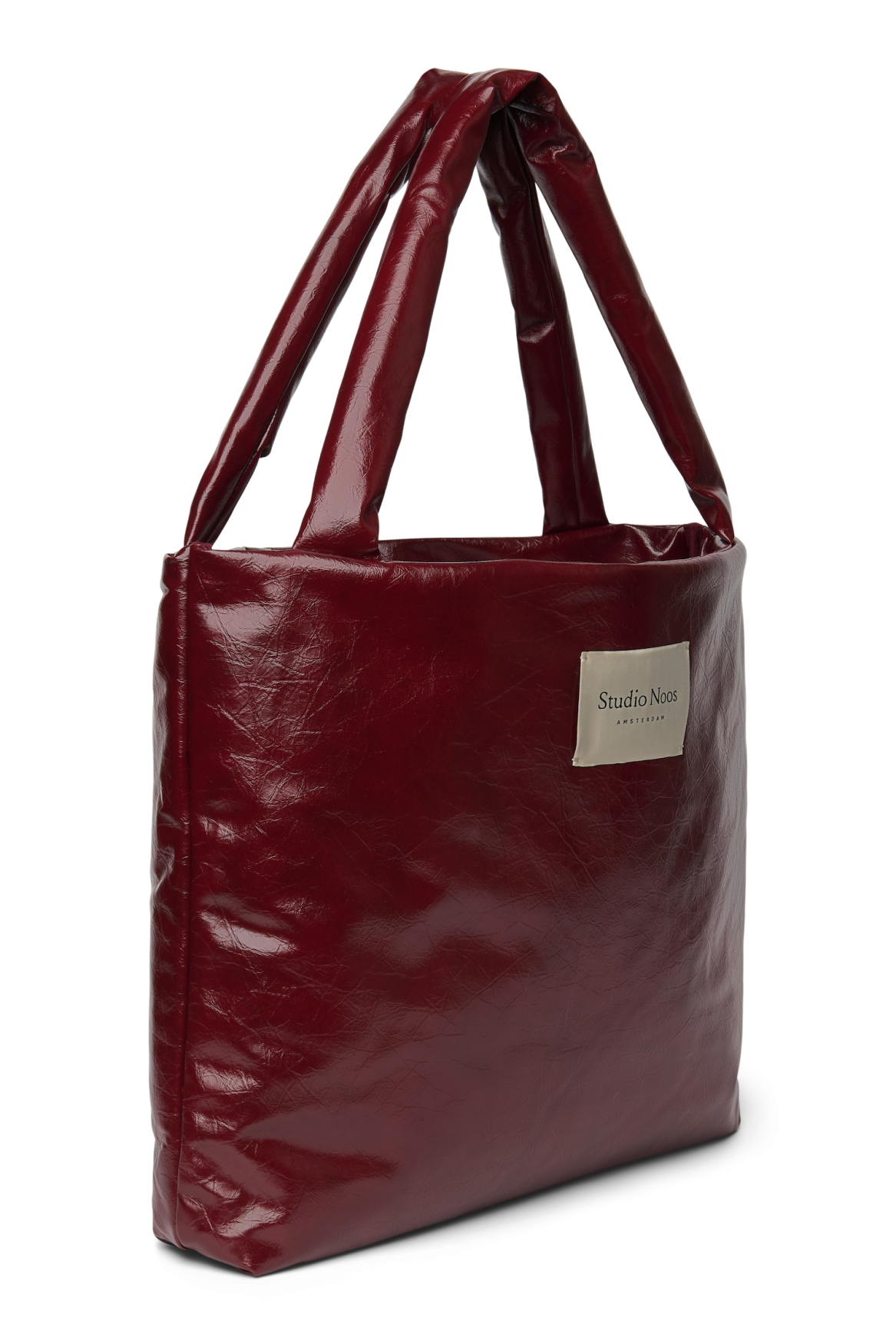 Studio Noos Vegan Mom Bag Shopper Burgundy Kunstleder