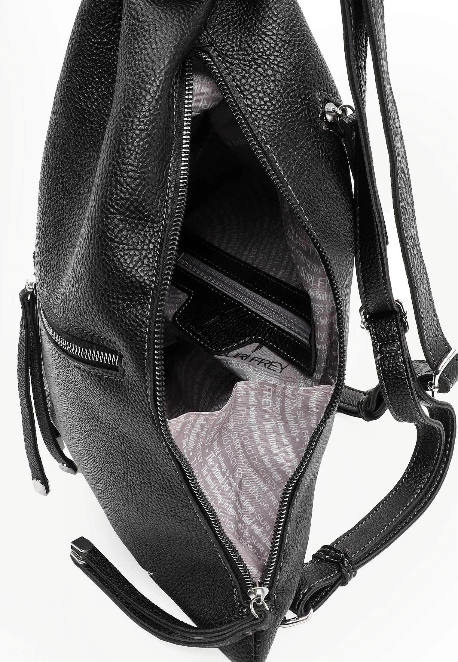 SURI FREY Freddy Backpack Rucksack Schwarz flach