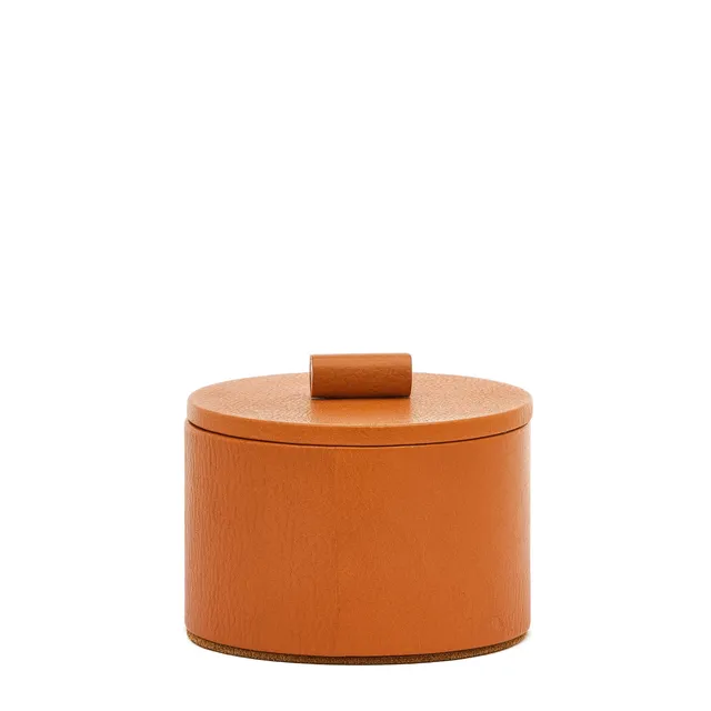 Il Bisonte Home Schmuckbehälter Leder karamell Suede