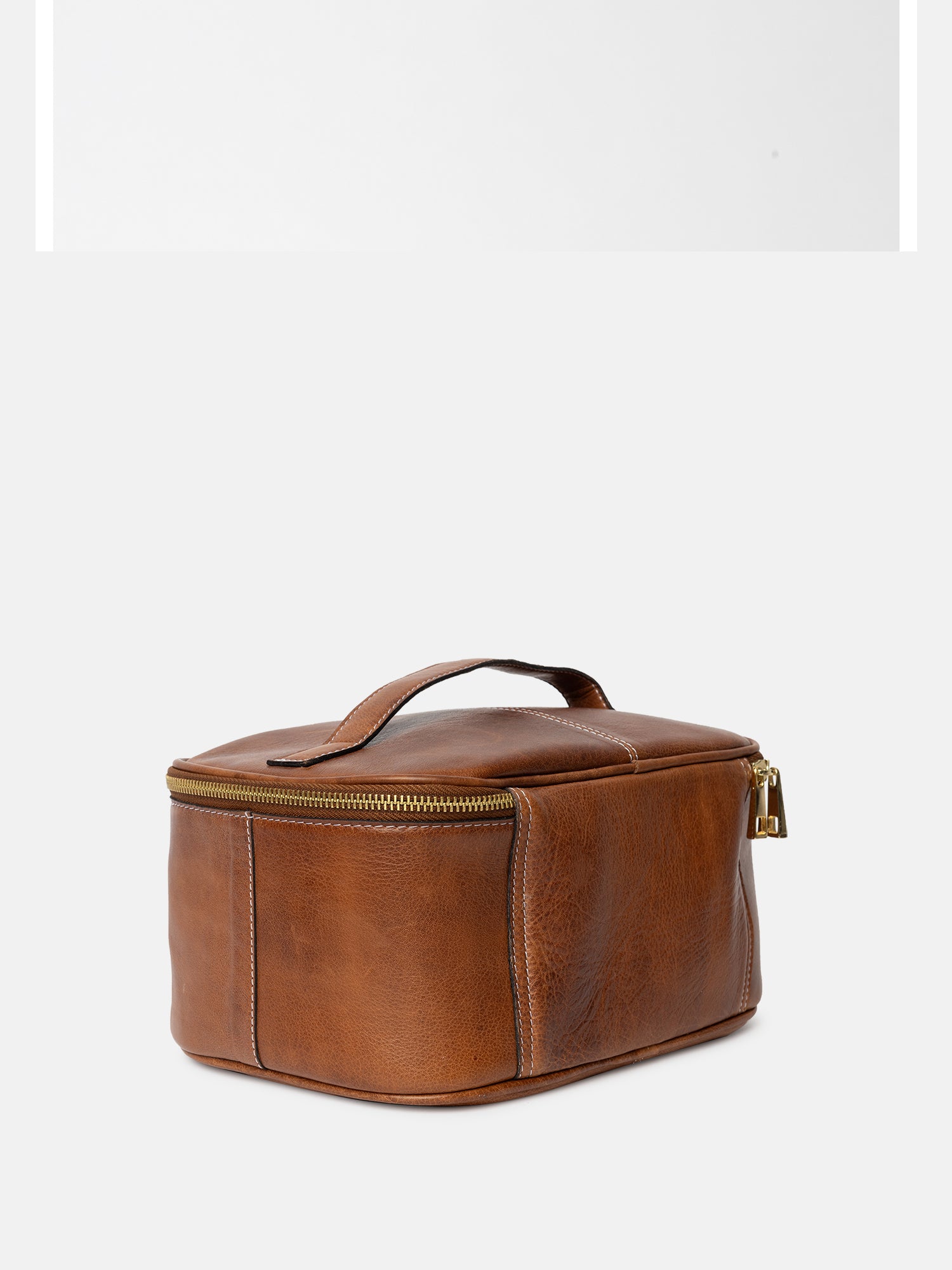 RE:DESIGNED Helga Big Kulturtasche Walnut Vollleder