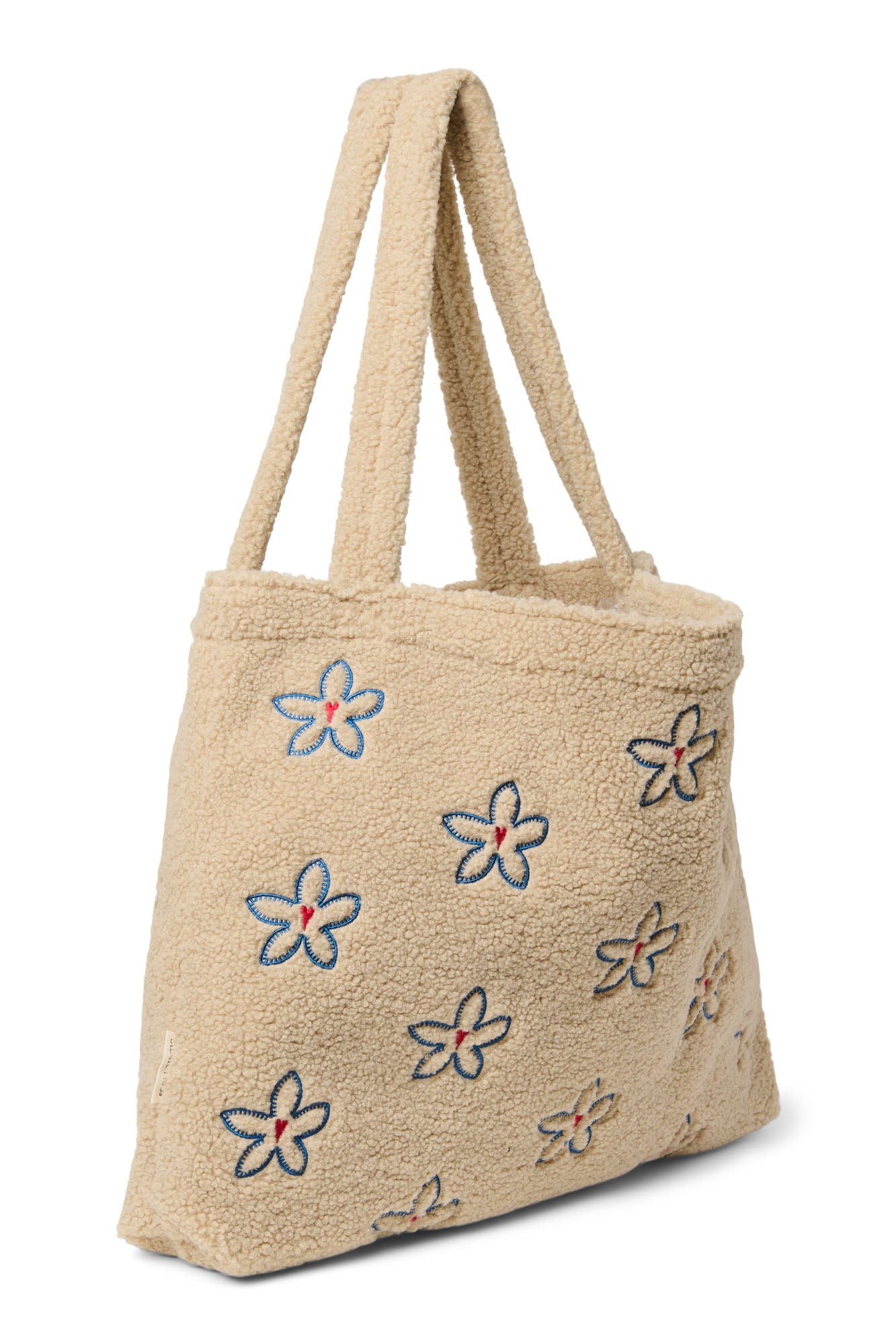 Studio Noos Teddy Mom Bag Shopper Ecru Flower Heart
