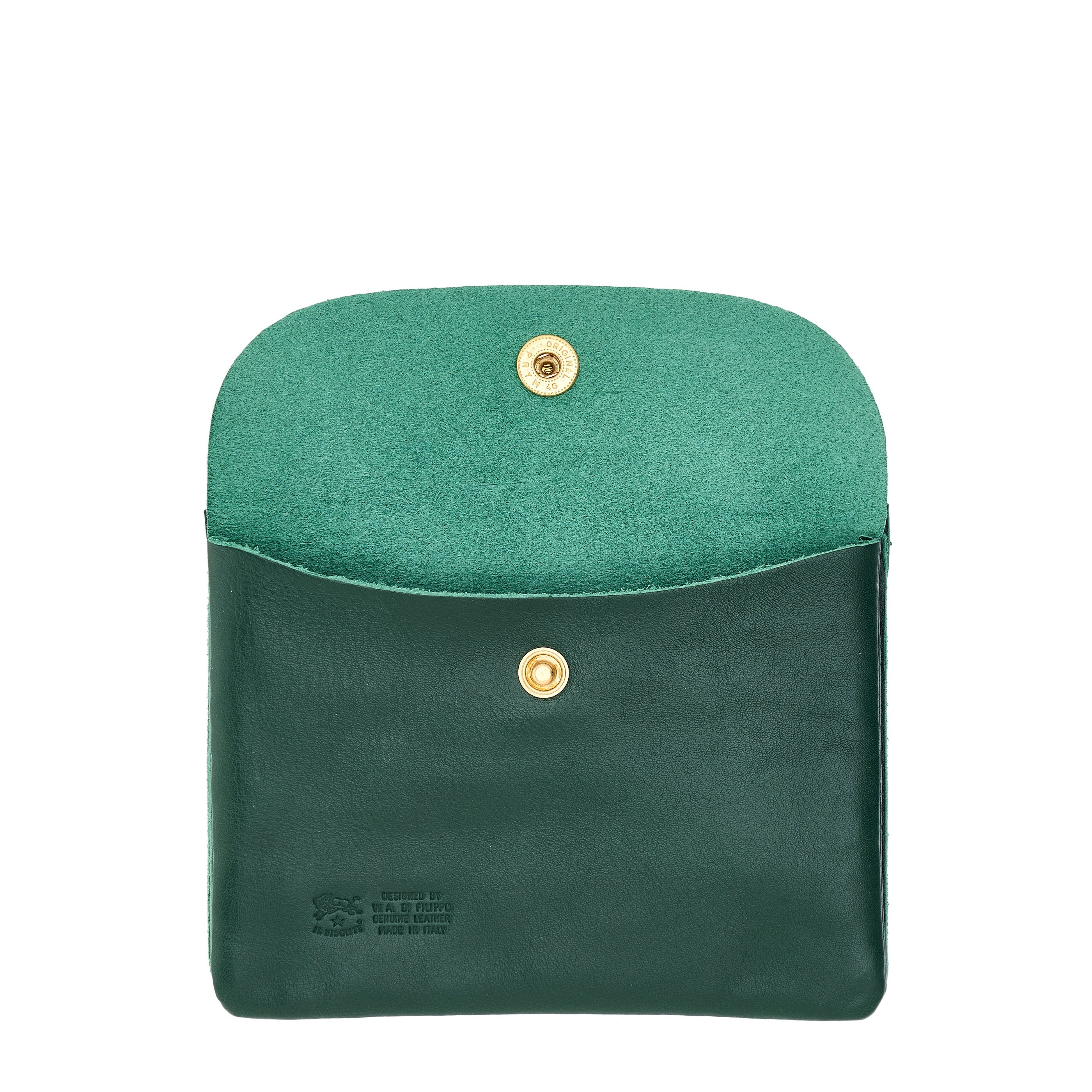 Il Bisonte Bustina Kosmetiktasche Leder grün