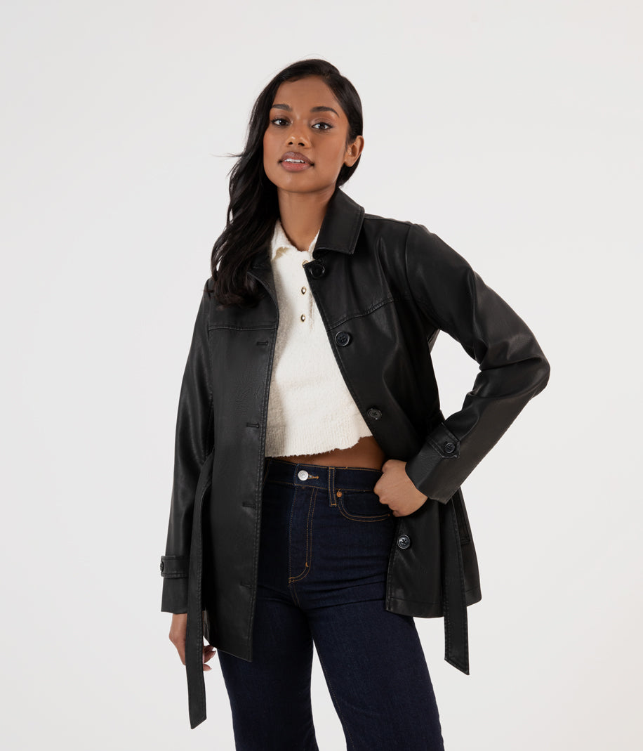 Matt & Nat Bria Jacke schwarz vegan
