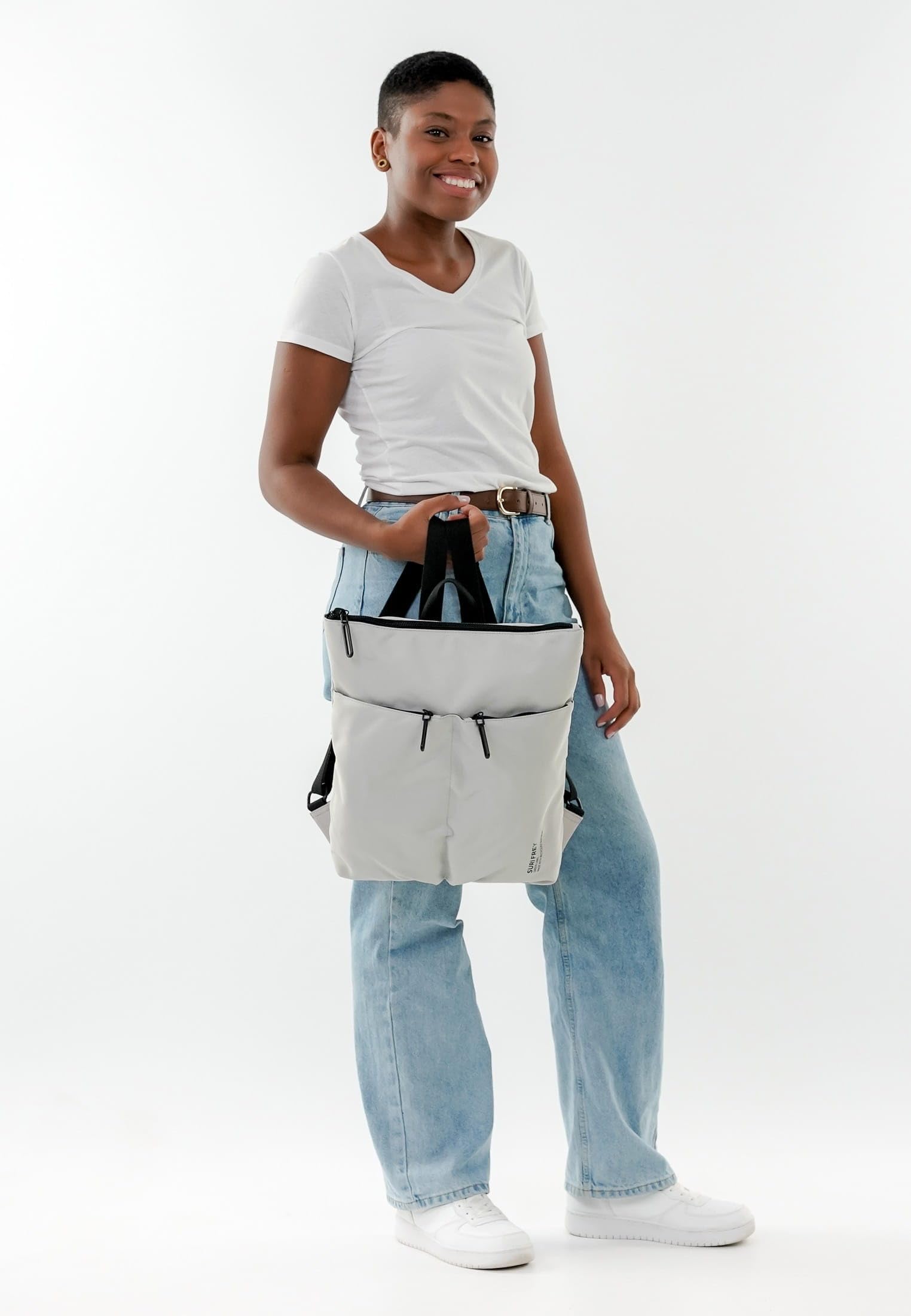 SURI FREY Jenny Tanny Rucksack Lightgrey Tabletfach