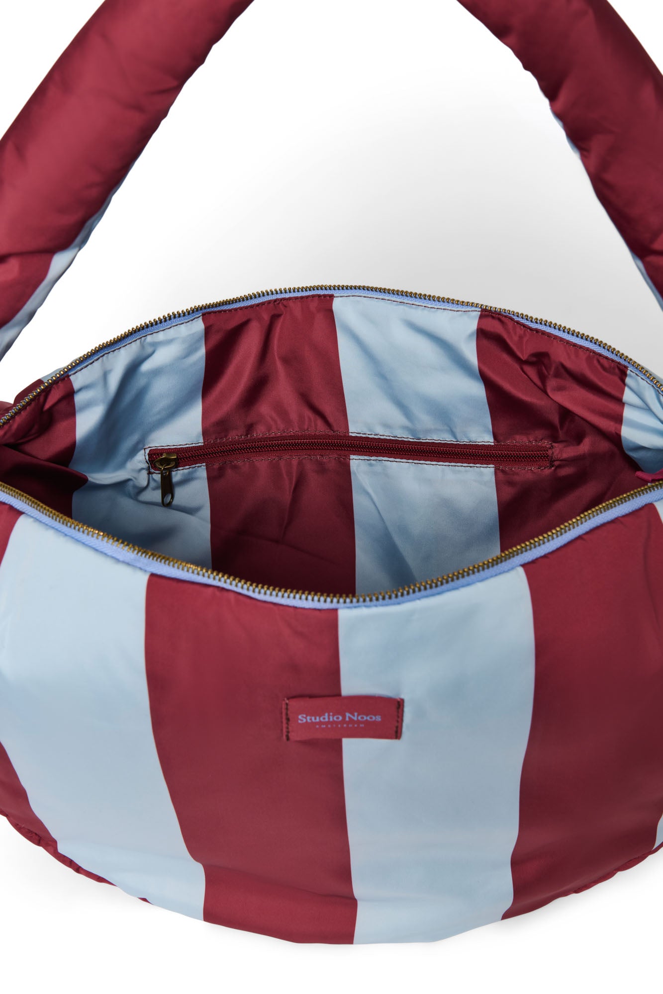 Studio Noos Bold Stripe Cross Body Bag Bordeaux