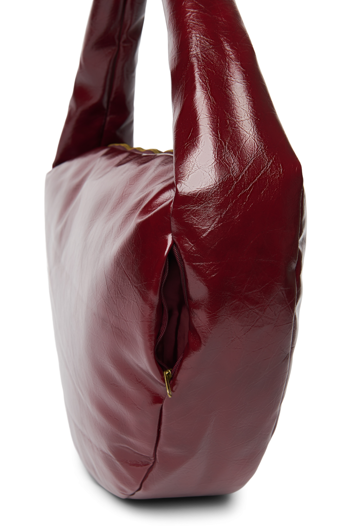 Studio Noos Vegan Leather Cross Body Bag Umhängetasche Burgundy